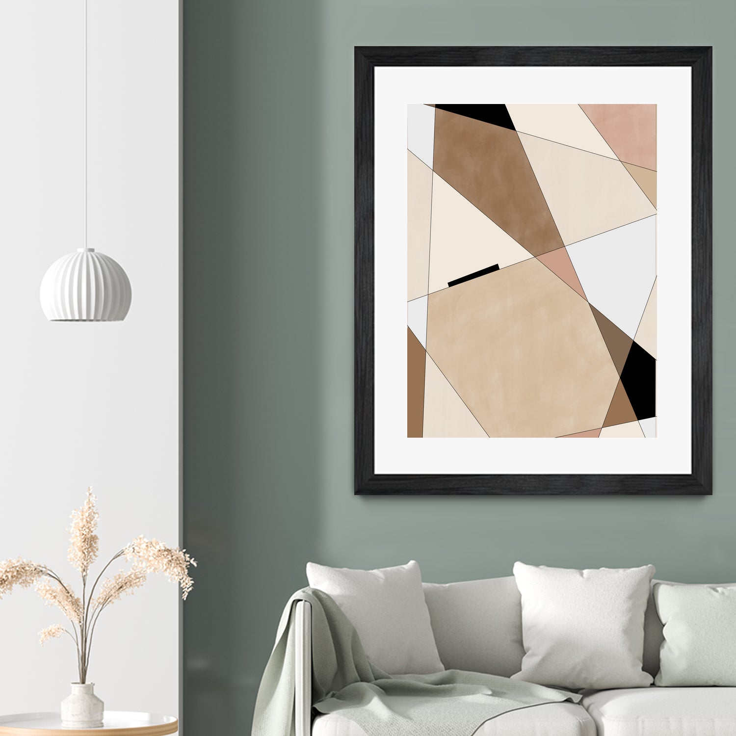 Geometric Beige art No.1 by Elena on GIANT ART - illustration beige