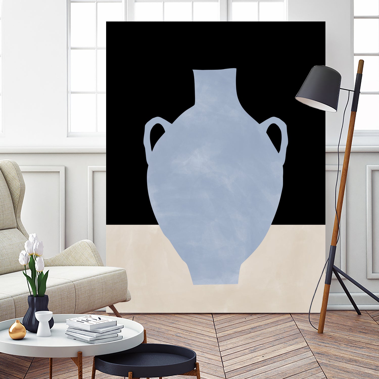 3x4 Aspectratio  Indigo34 by Elena on GIANT ART - illustration vase