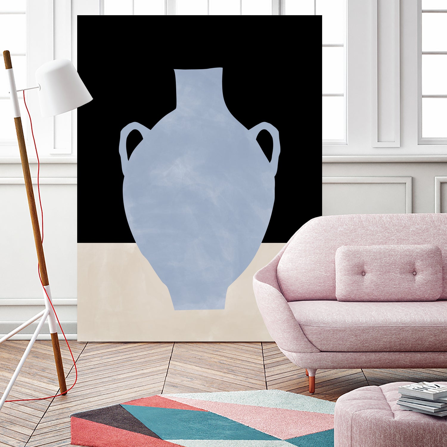 3x4 Aspectratio  Indigo34 by Elena on GIANT ART - illustration vase
