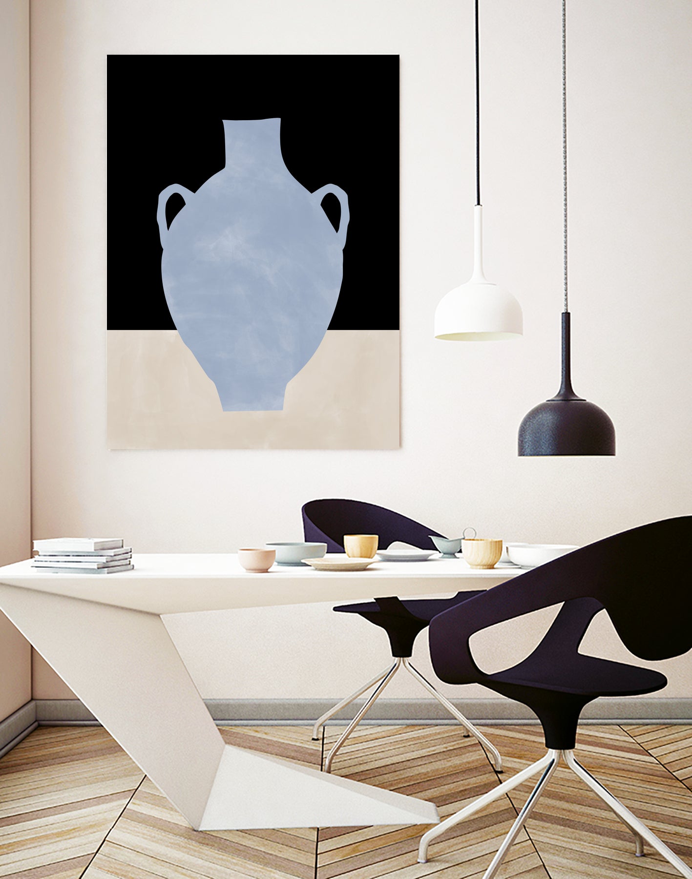 3x4 Aspectratio  Indigo34 by Elena on GIANT ART - illustration vase