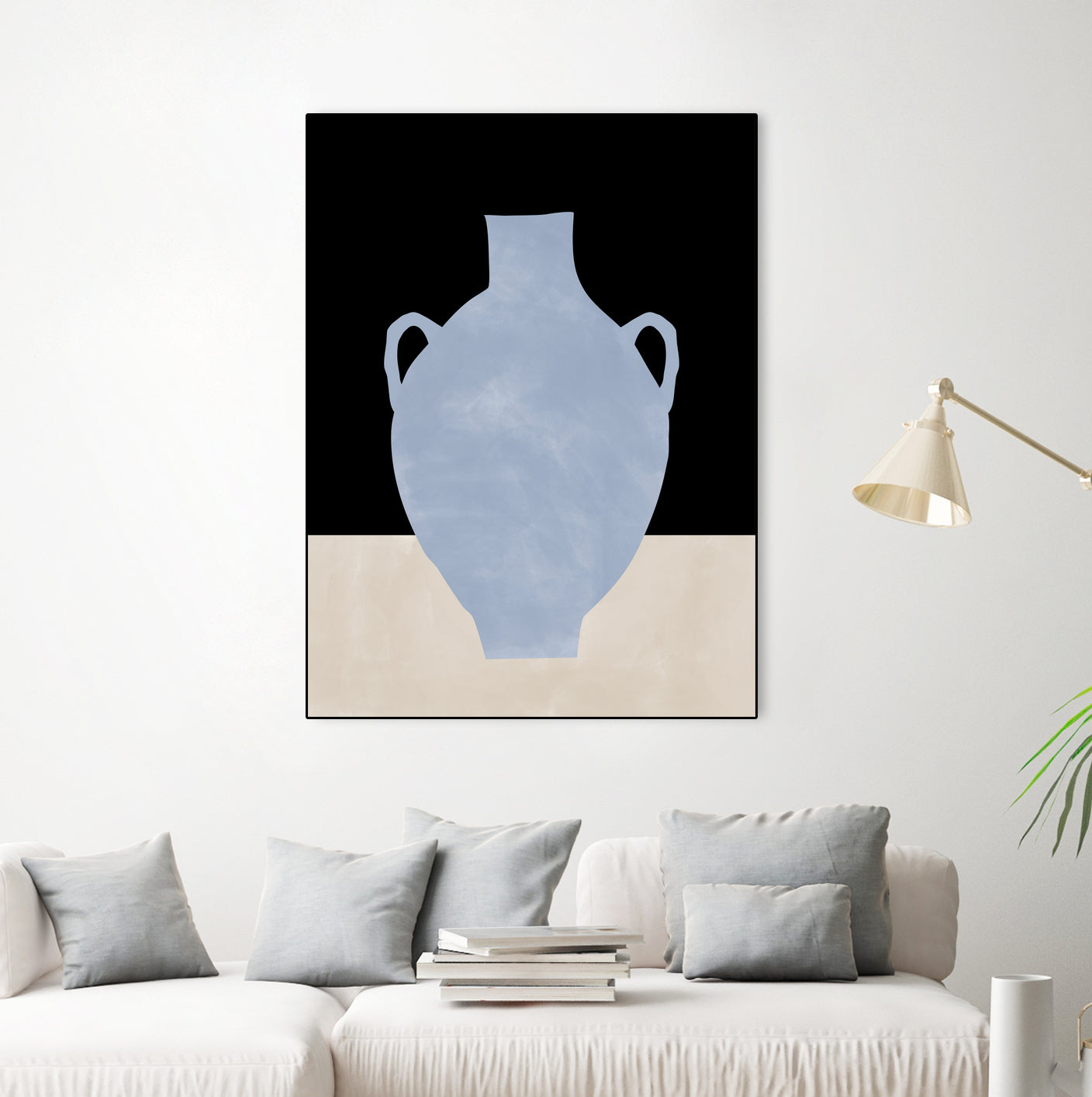 3x4 Aspectratio  Indigo34 by Elena on GIANT ART - illustration vase