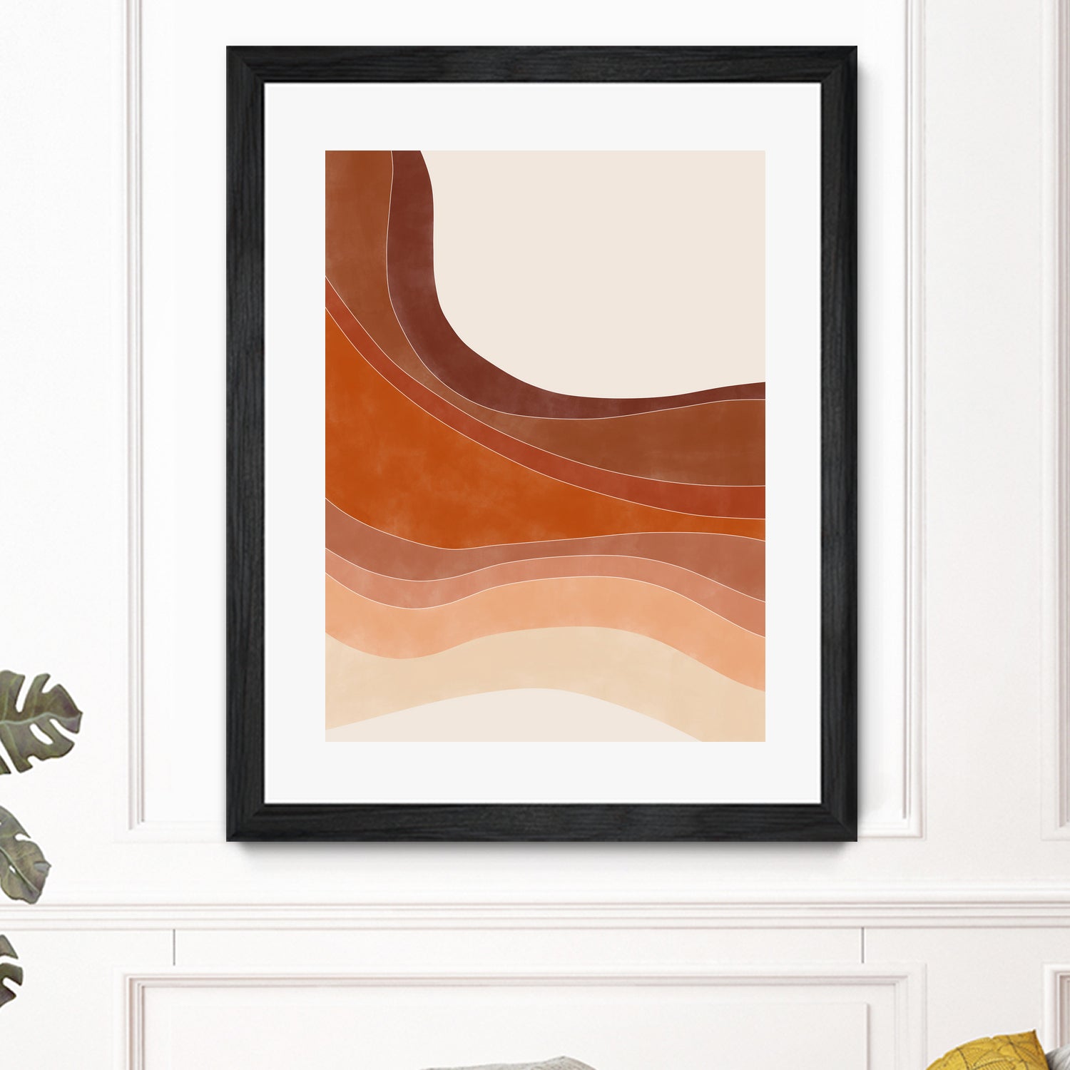 Layered Bands In Earthy Tones by Elena Ristova on GIANT ART - abstract abstract