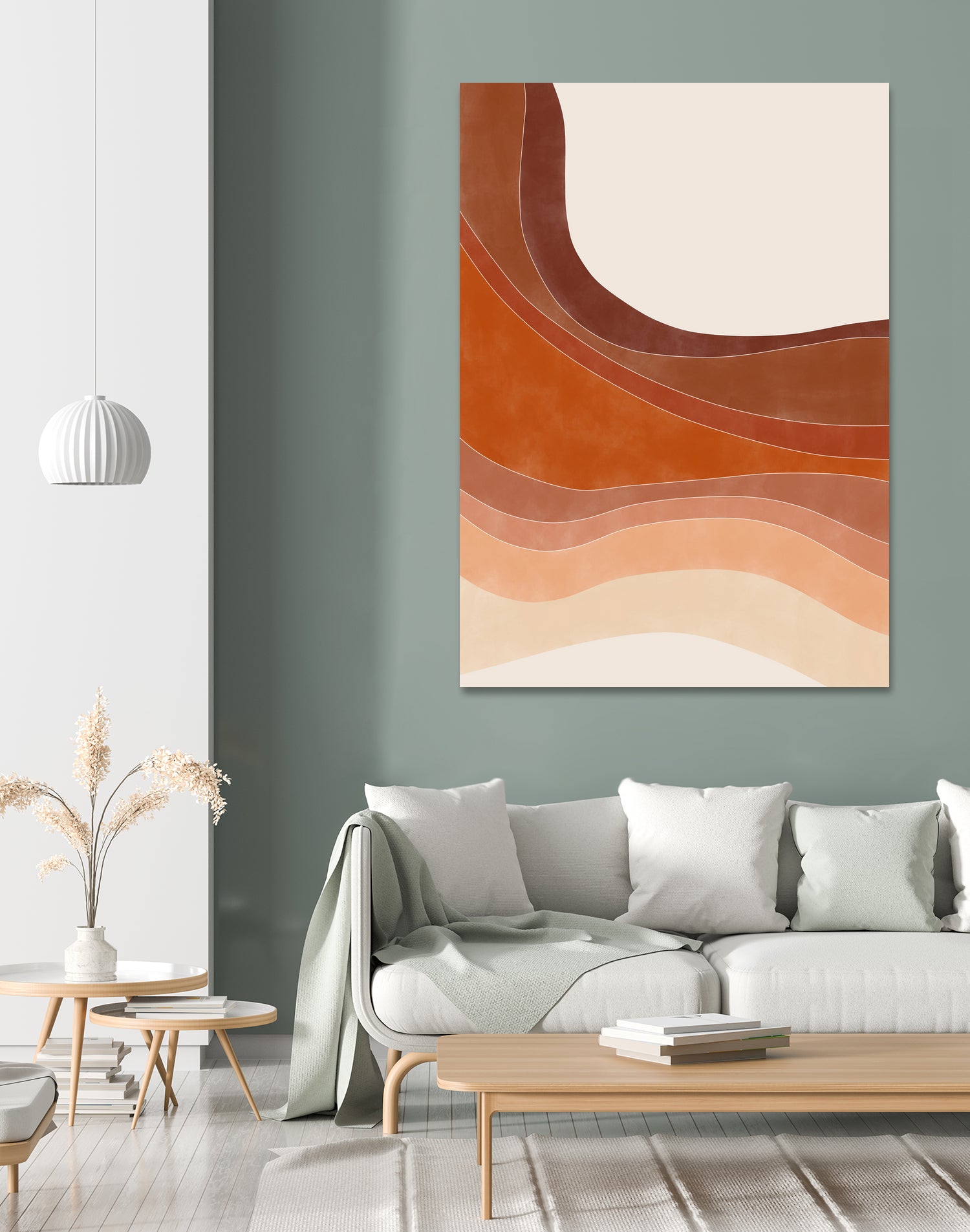 Layered Bands In Earthy Tones by Elena Ristova on GIANT ART - abstract abstract