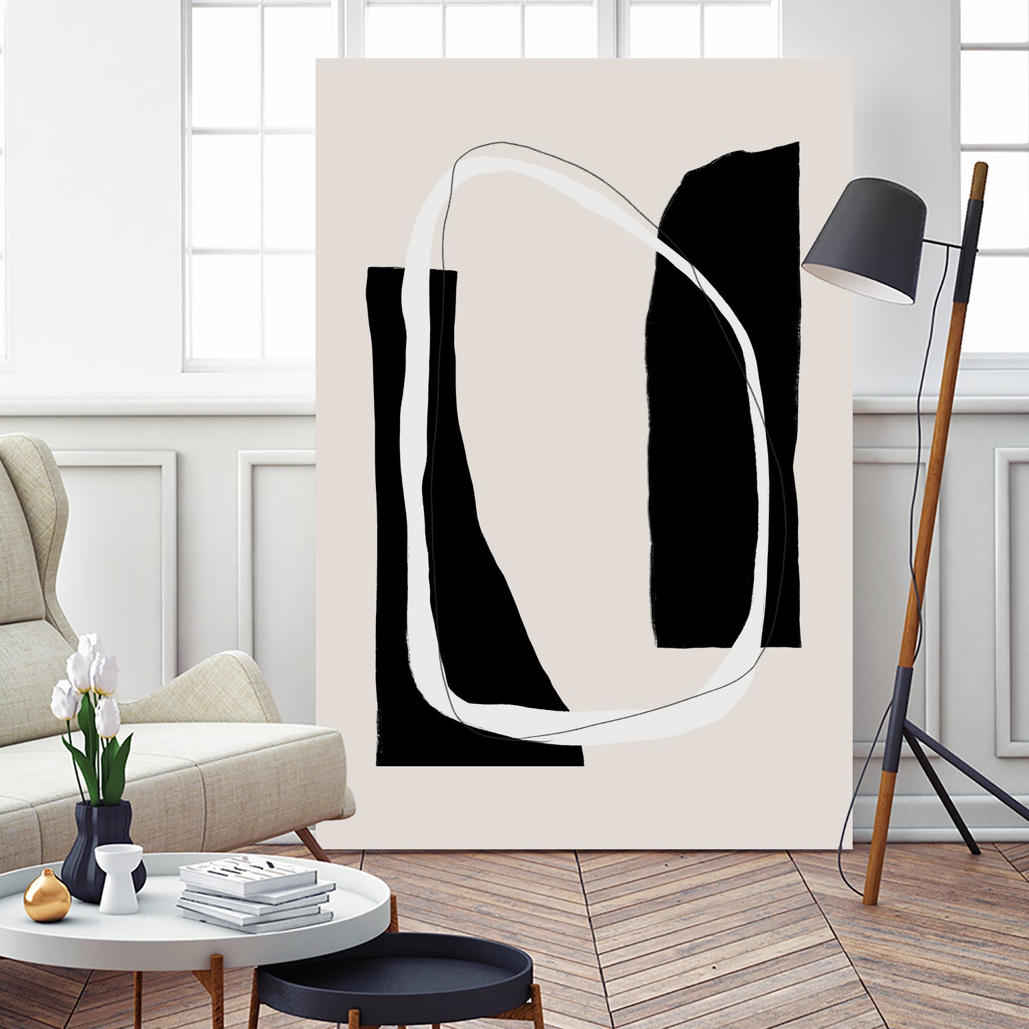 Monochrome Geometric Shapes by uplusmestudio on GIANT ART - minimalist art abstract minimalist art