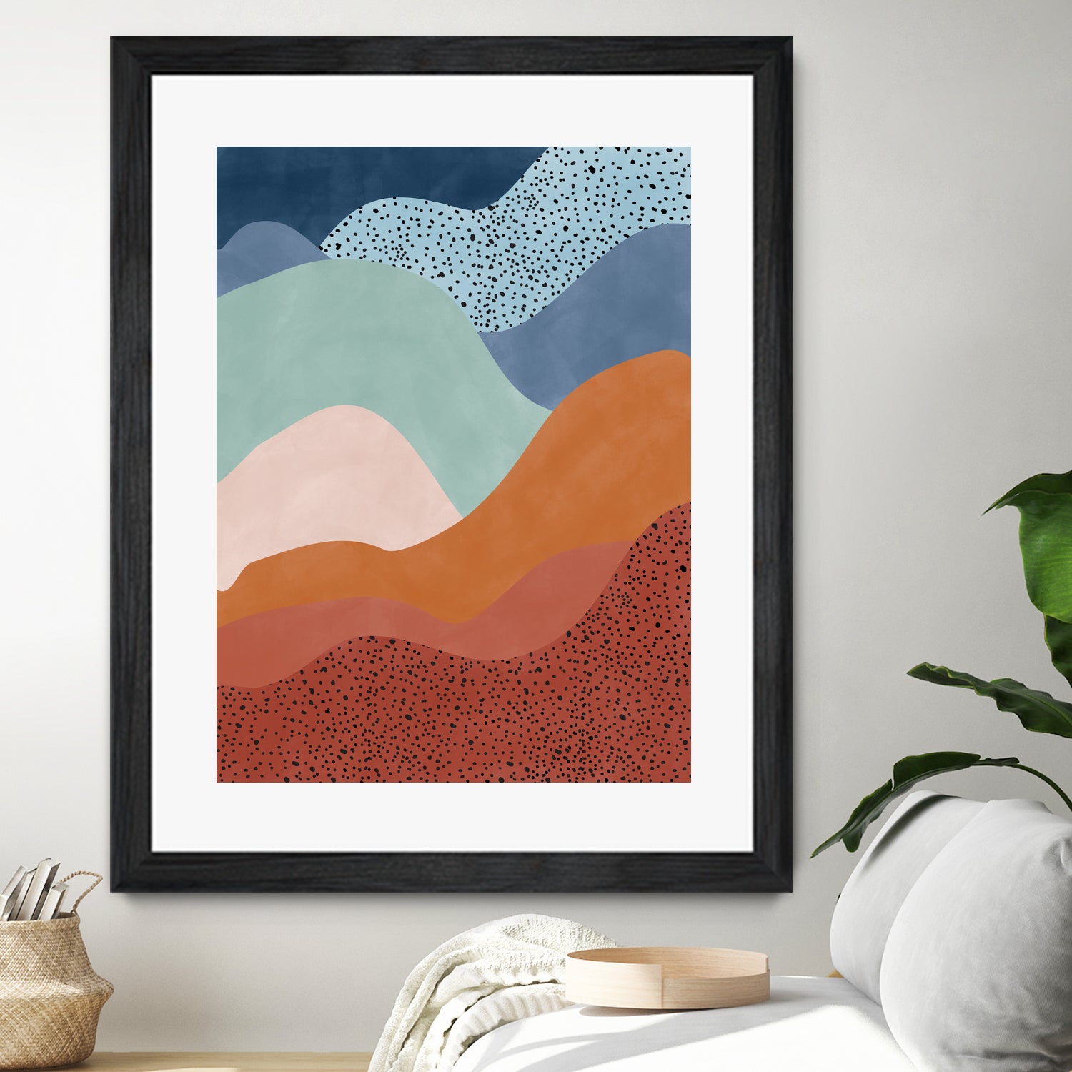 Colorful Wave Scape by Elena Ristova on GIANT ART - abstract abstract