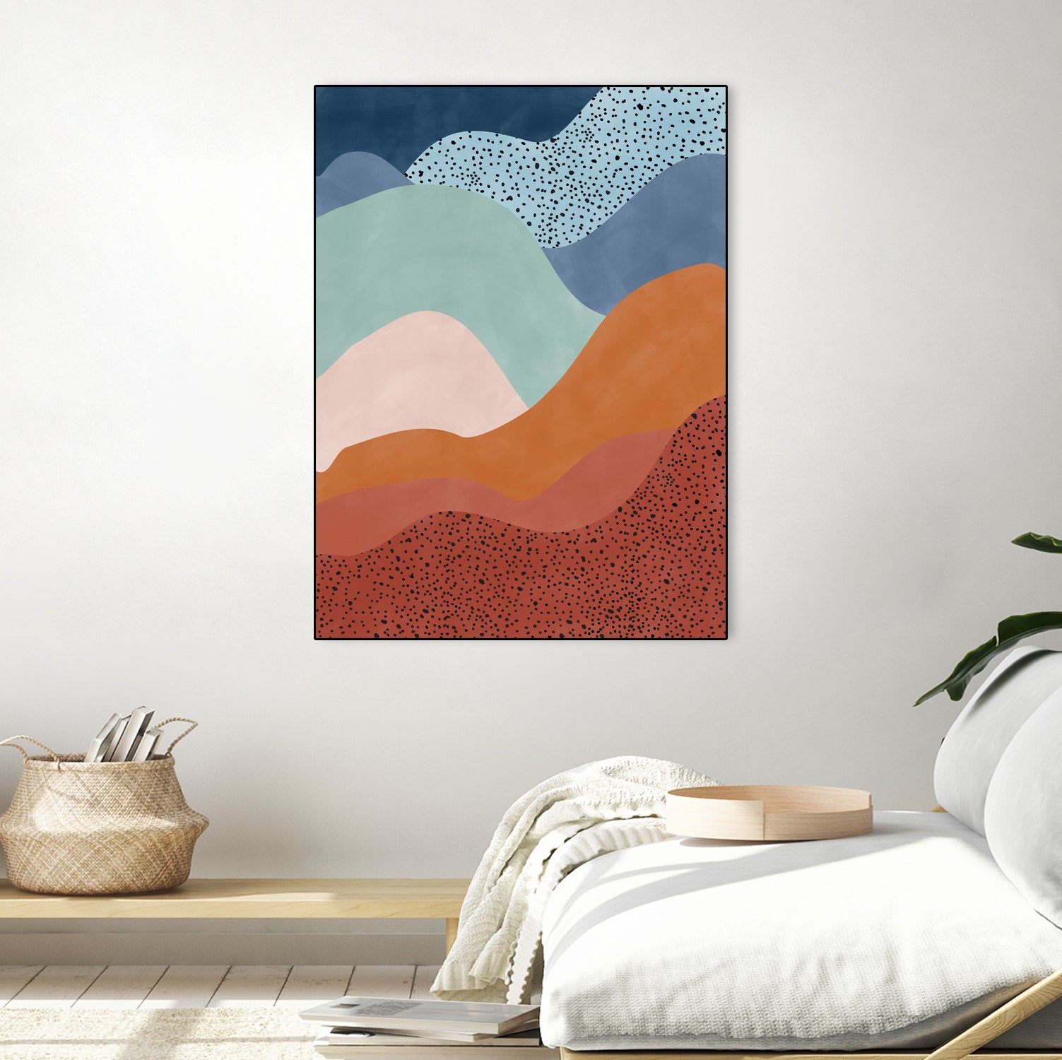 Colorful Wave Scape by Elena Ristova on GIANT ART - abstract abstract
