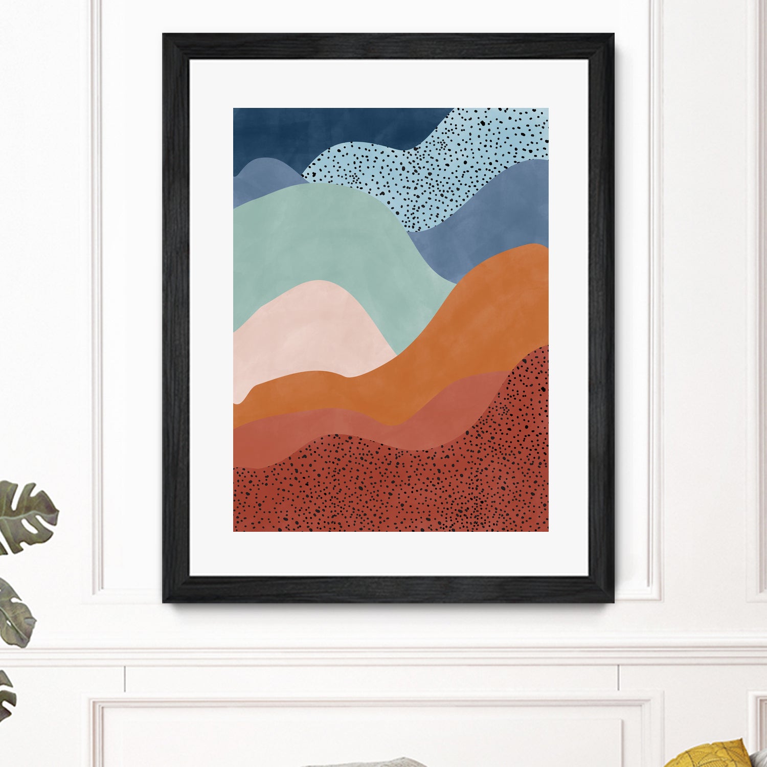 Colorful Wave Scape by Elena Ristova on GIANT ART - abstract abstract