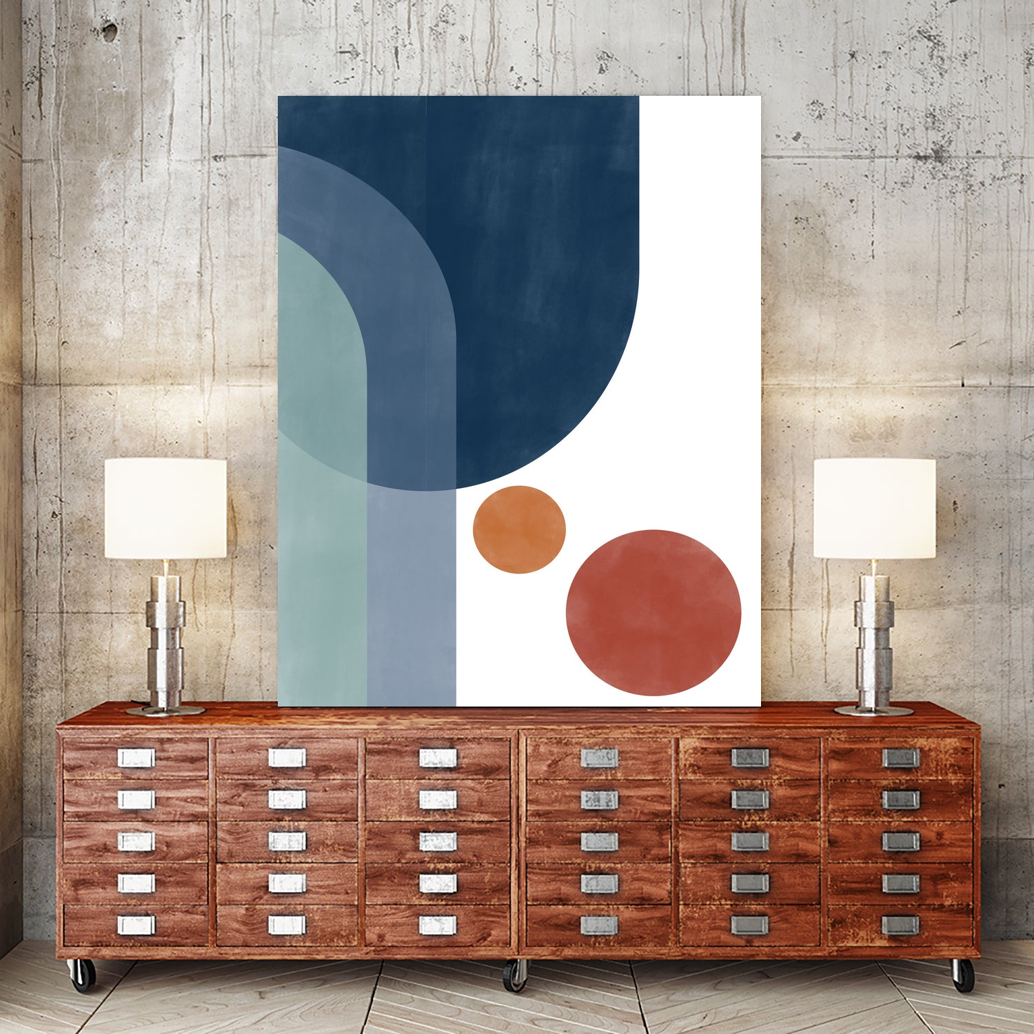 Overlapping Circles And Arches by Elena Ristova on GIANT ART - abstract abstract