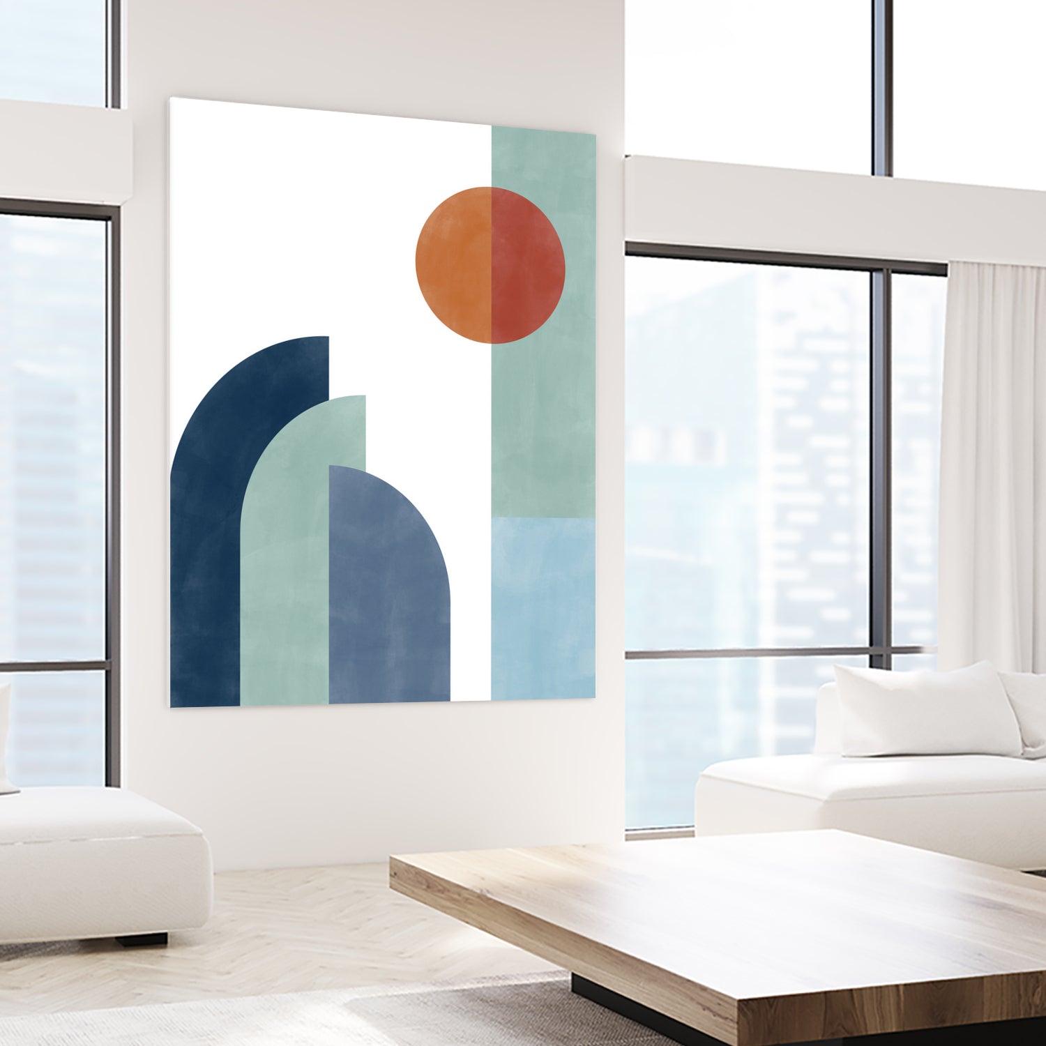 Geometric Shapes With A Minimalist Design by Elena Ristova on GIANT ART - abstract abstract