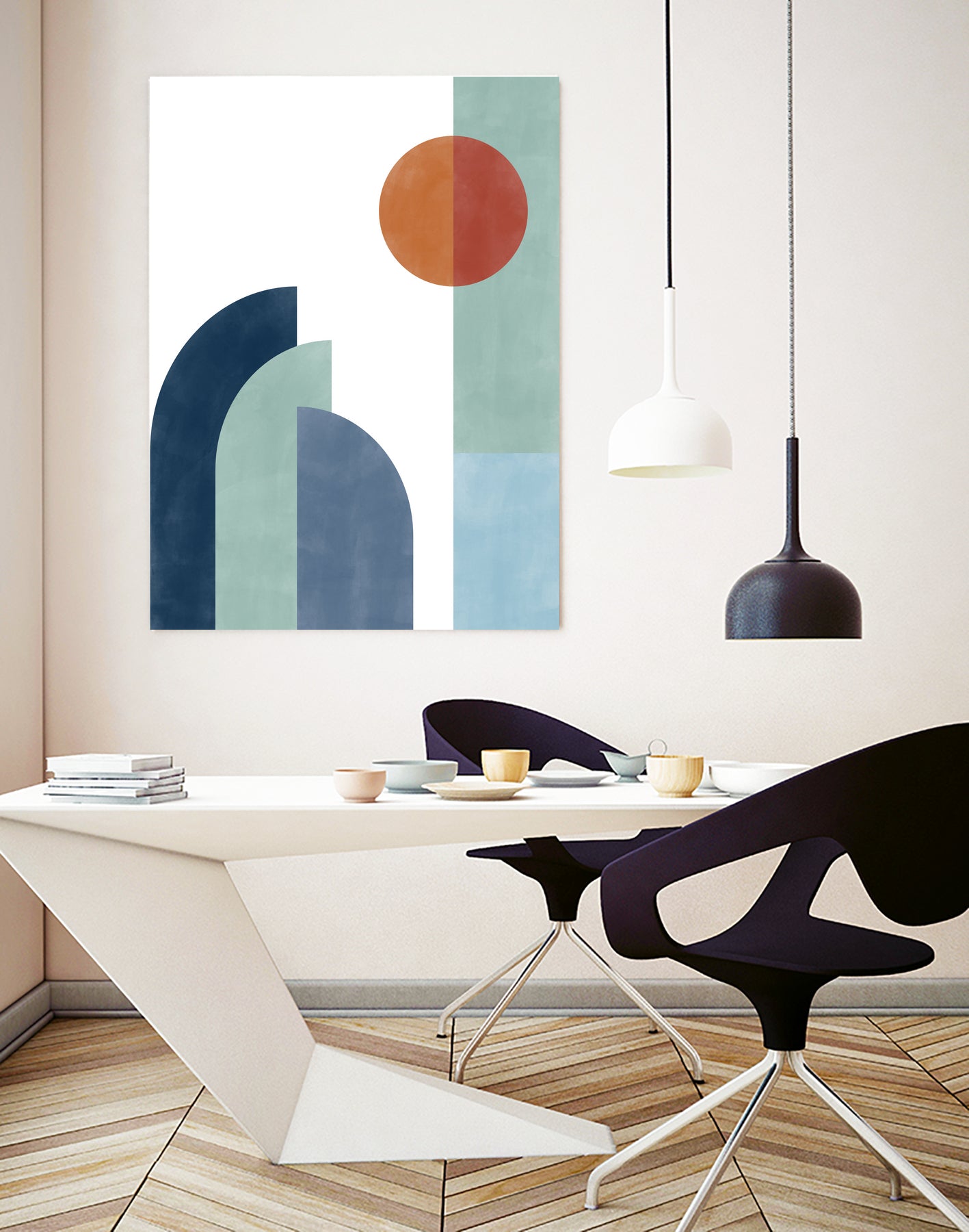 Geometric Shapes With A Minimalist Design by Elena Ristova on GIANT ART - abstract abstract