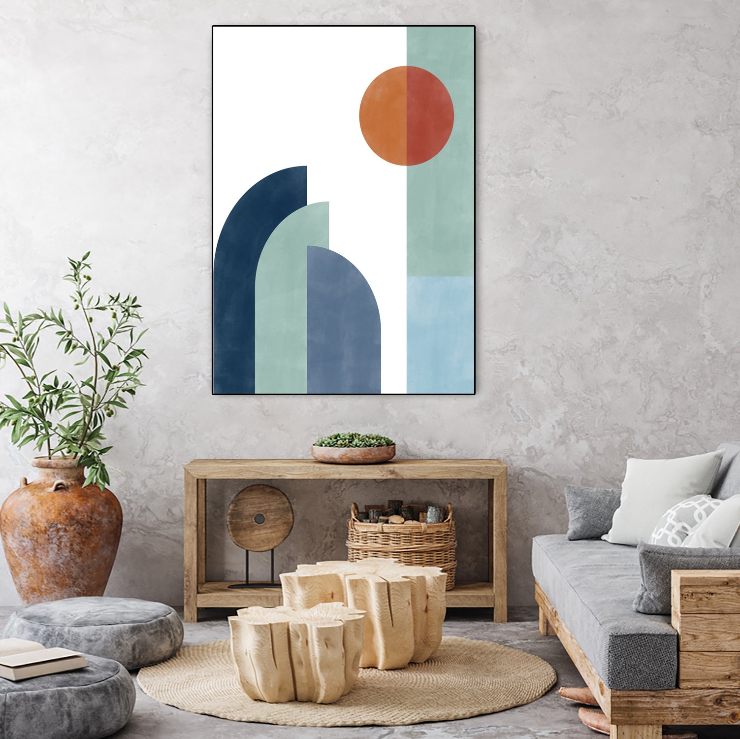 Geometric Shapes With A Minimalist Design by Elena Ristova on GIANT ART - abstract abstract