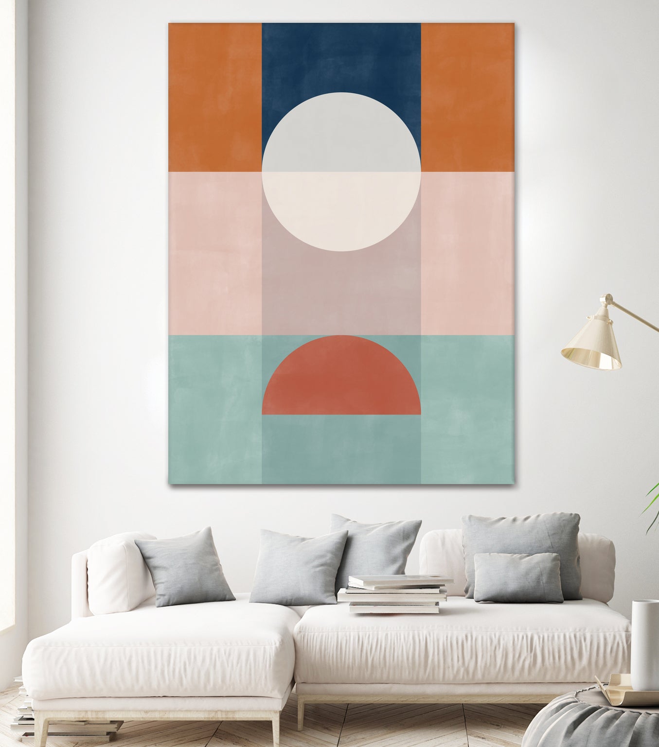 Abstract Geometric Artwork With Earthy Tones by Elena Ristova on GIANT ART - abstract abstract