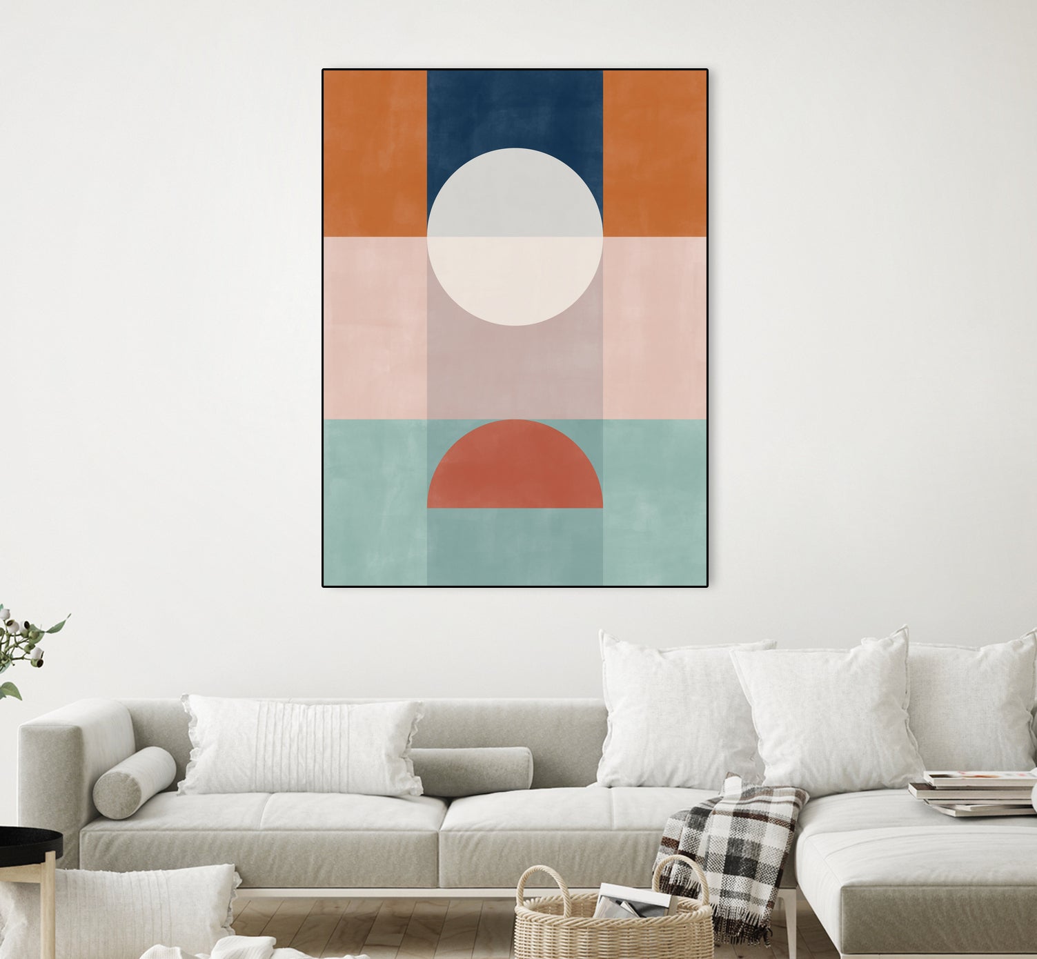 Abstract Geometric Artwork With Earthy Tones by Elena Ristova on GIANT ART - abstract abstract