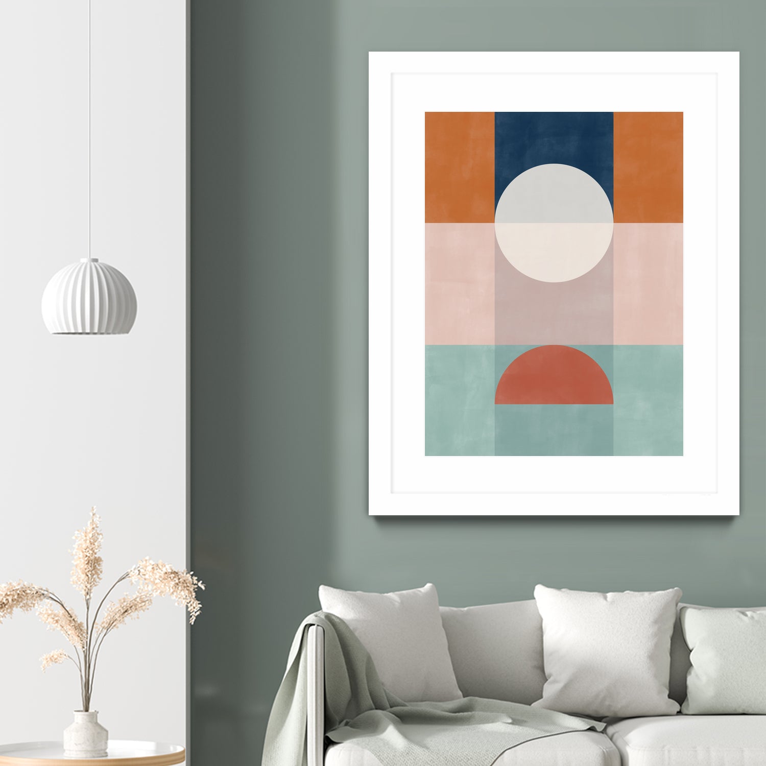 Abstract Geometric Artwork With Earthy Tones by Elena Ristova on GIANT ART - abstract abstract