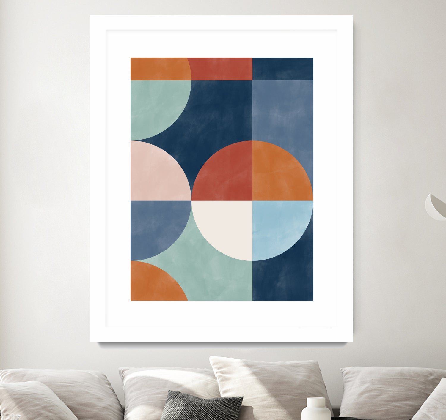 Geometric Shapes With Bold Circles by Elena Ristova on GIANT ART - abstract abstract
