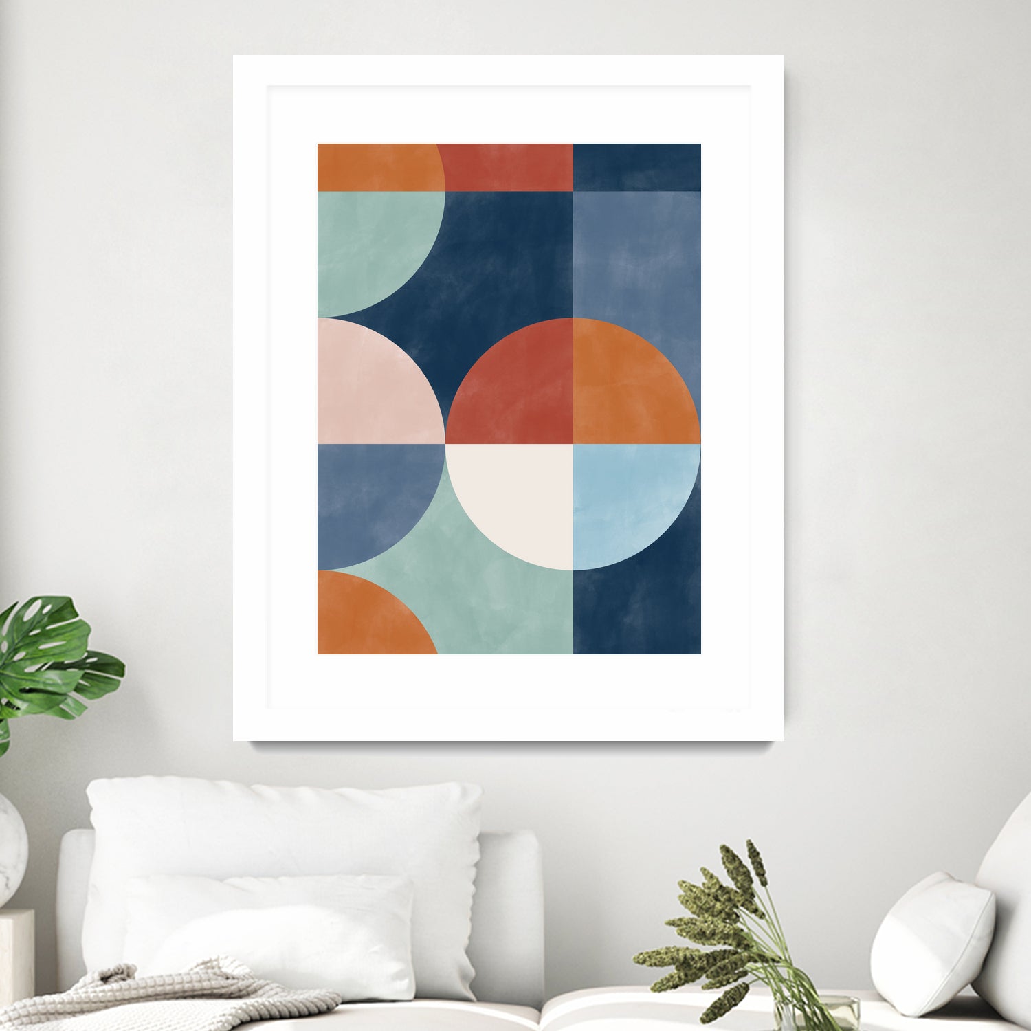 Geometric Shapes With Bold Circles by Elena Ristova on GIANT ART - abstract abstract