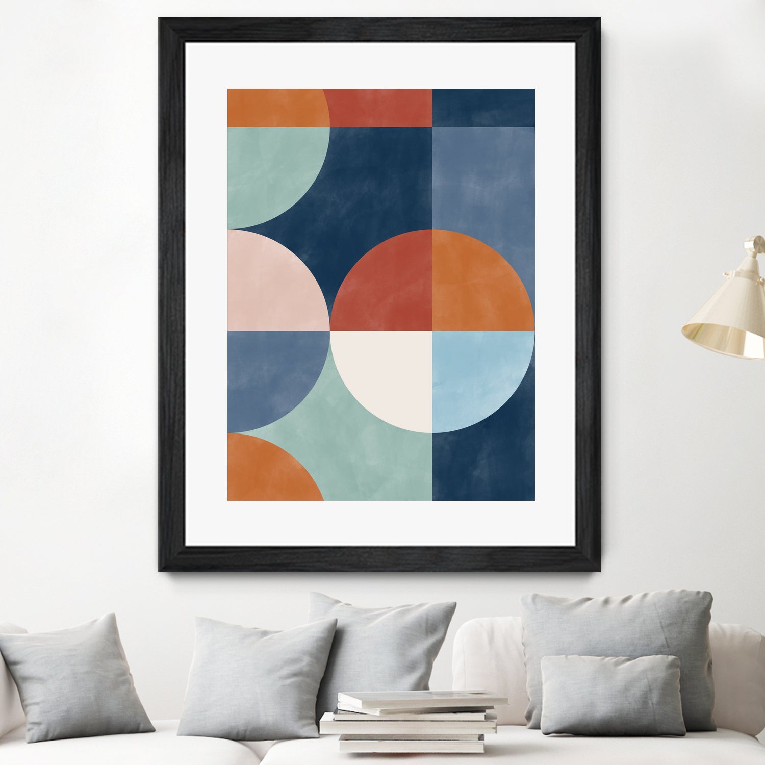 Geometric Shapes With Bold Circles by Elena Ristova on GIANT ART - abstract abstract