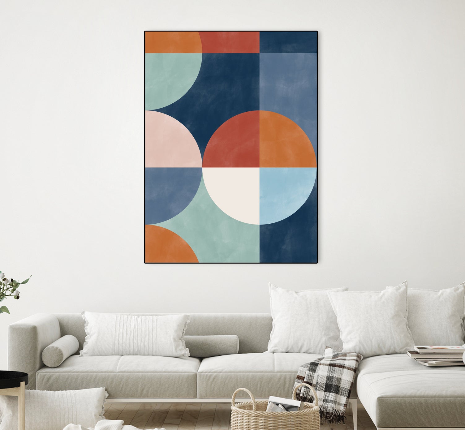 Geometric Shapes With Bold Circles by Elena Ristova on GIANT ART - abstract abstract