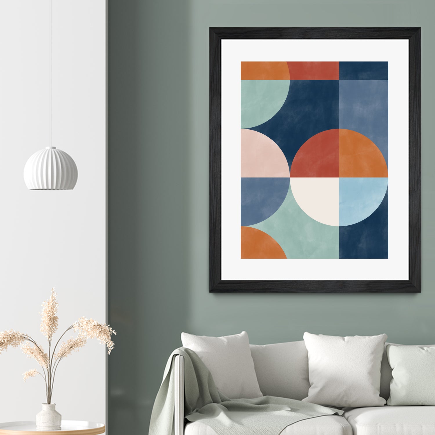 Geometric Shapes With Bold Circles by Elena Ristova on GIANT ART - abstract abstract