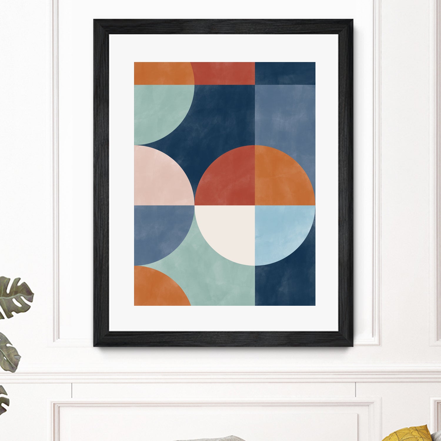 Geometric Shapes With Bold Circles by Elena Ristova on GIANT ART - abstract abstract