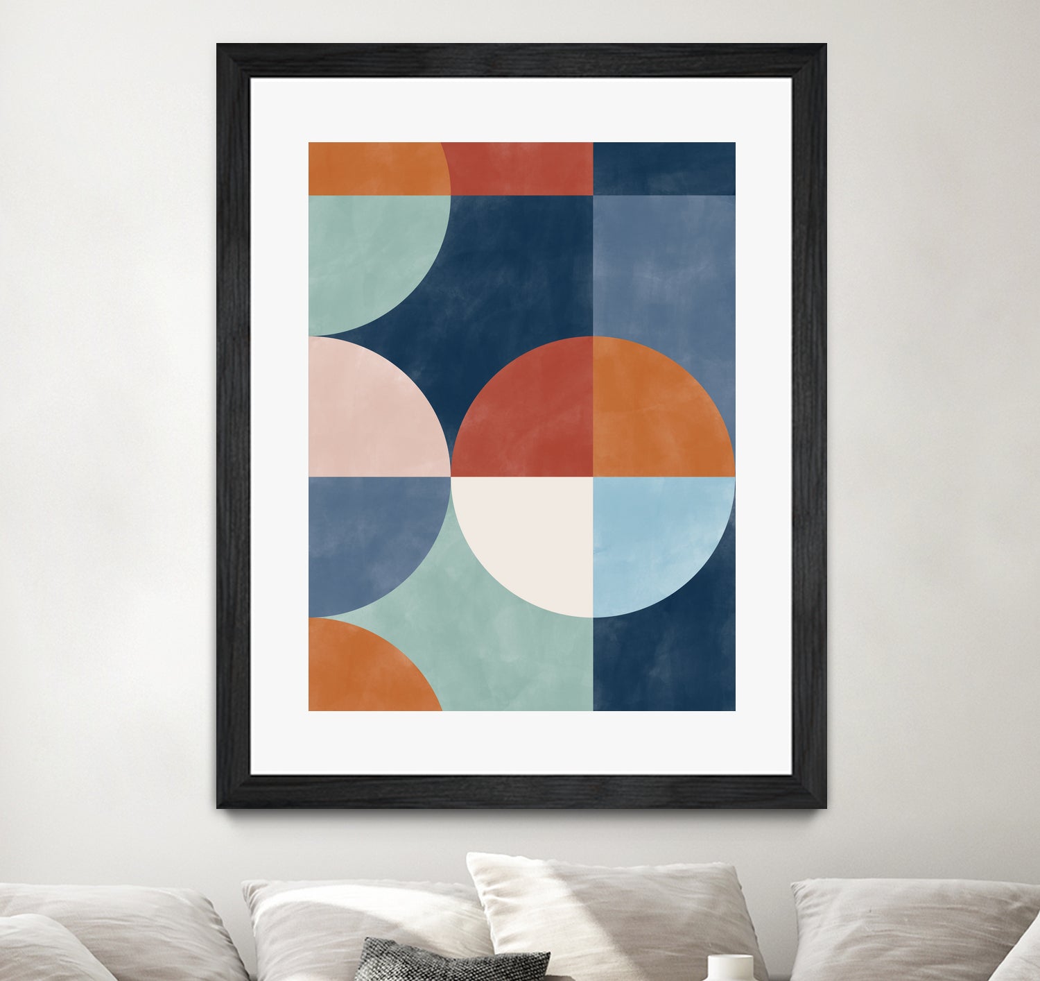 Geometric Shapes With Bold Circles by Elena Ristova on GIANT ART - abstract abstract