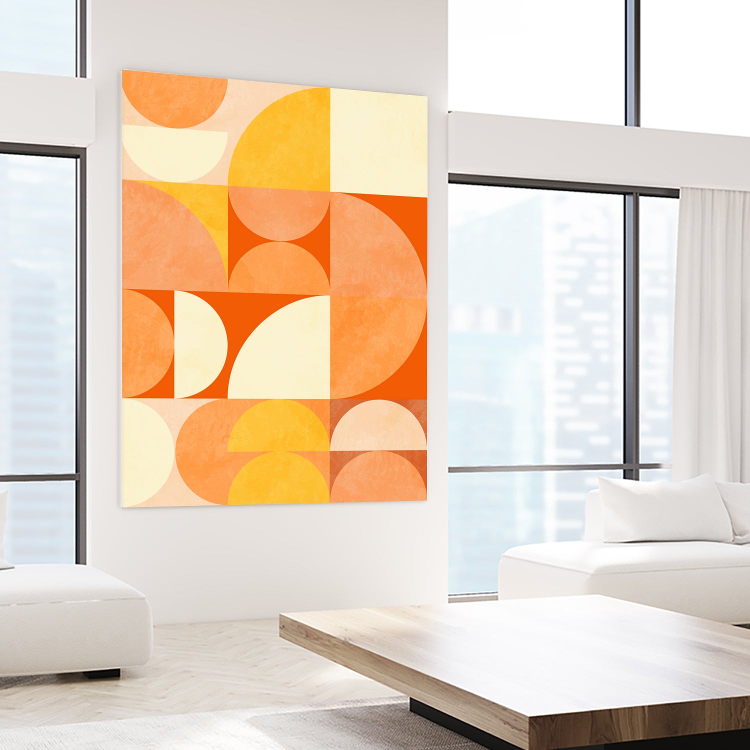 Spring Mid Rhapsody Orange 3 by Ana Rut Bre on GIANT ART - abstract abstract