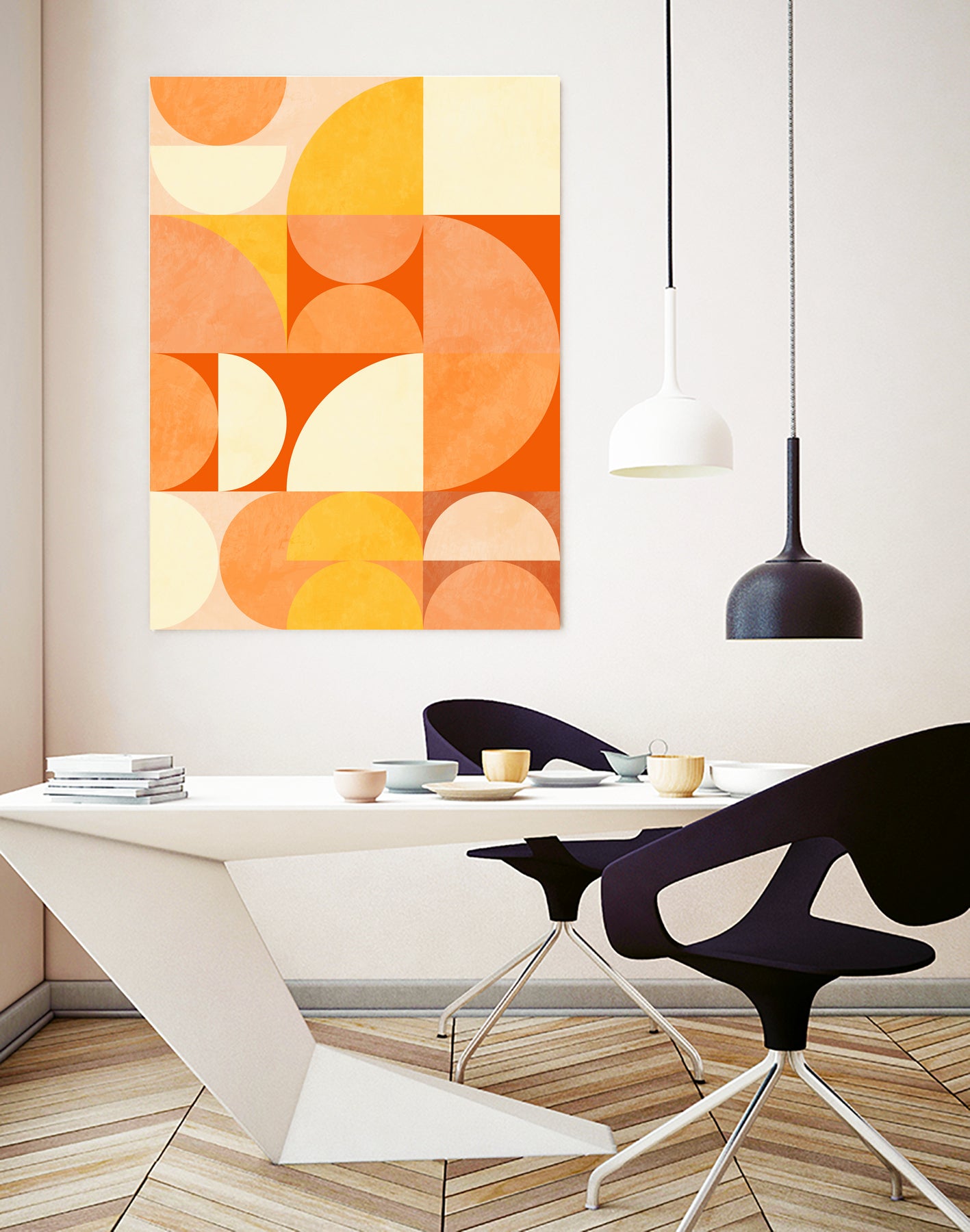 Spring Mid Rhapsody Orange 3 by Ana Rut Bre on GIANT ART - abstract abstract