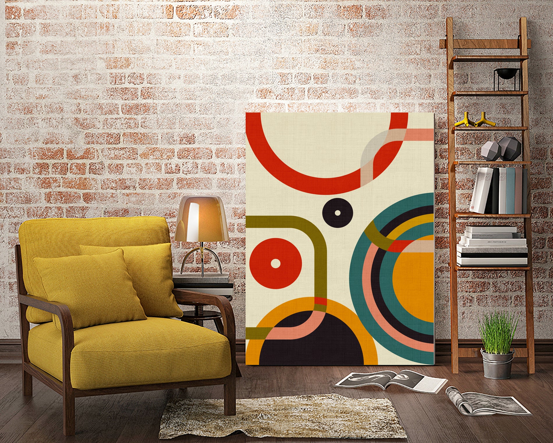 Mid Century Cirque by Ana Rut Bre on GIANT ART - abstract abstract