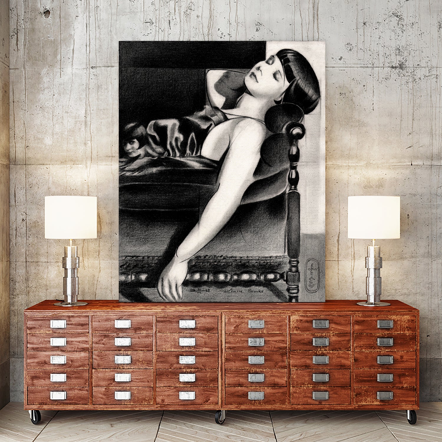 Lulu - 21-07-23 by Corne Akkers on GIANT ART - white figurative