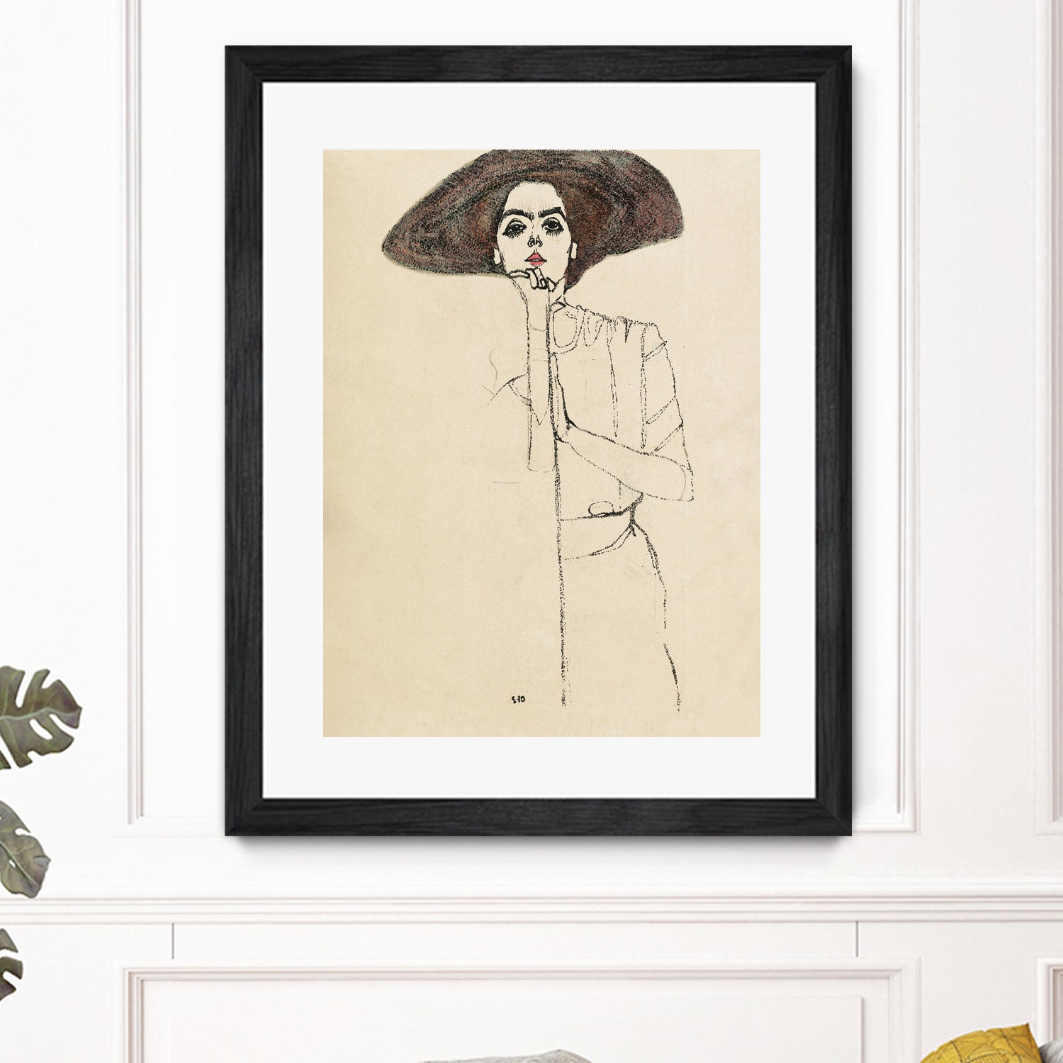 Portrait of a Woman 1910 by EGON on GIANT ART - illustration egon schiele