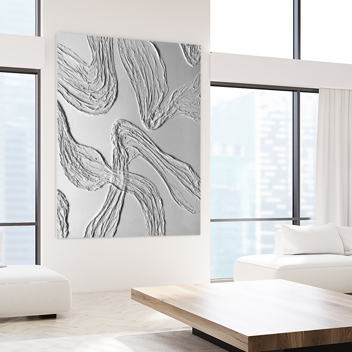 THE WHITE DANCE by ALLA on GIANT ART - white illustration fabric on canvas