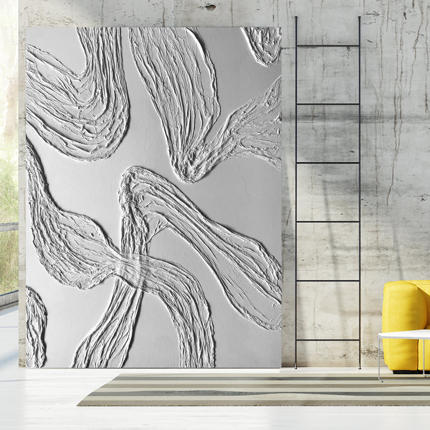 THE WHITE DANCE by ALLA on GIANT ART - white illustration fabric on canvas