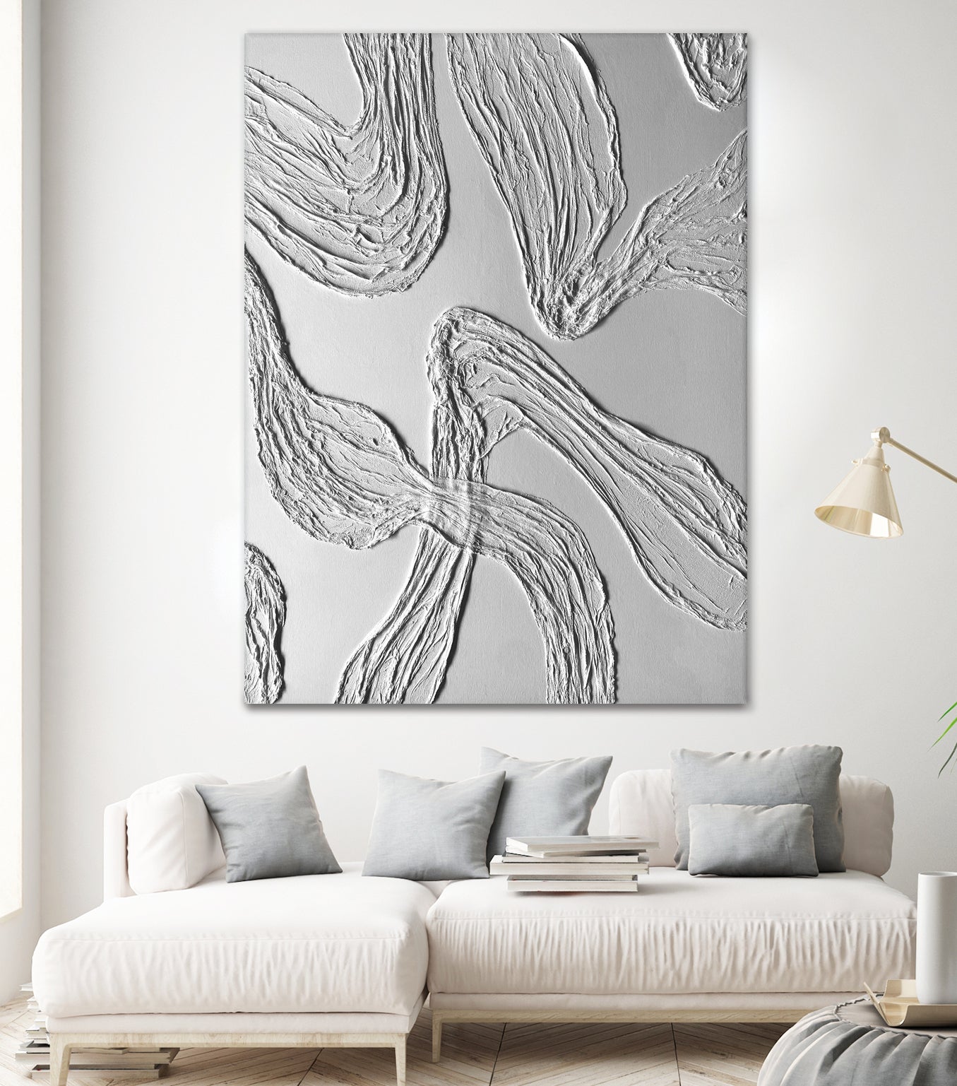 THE WHITE DANCE by ALLA on GIANT ART - white illustration fabric on canvas