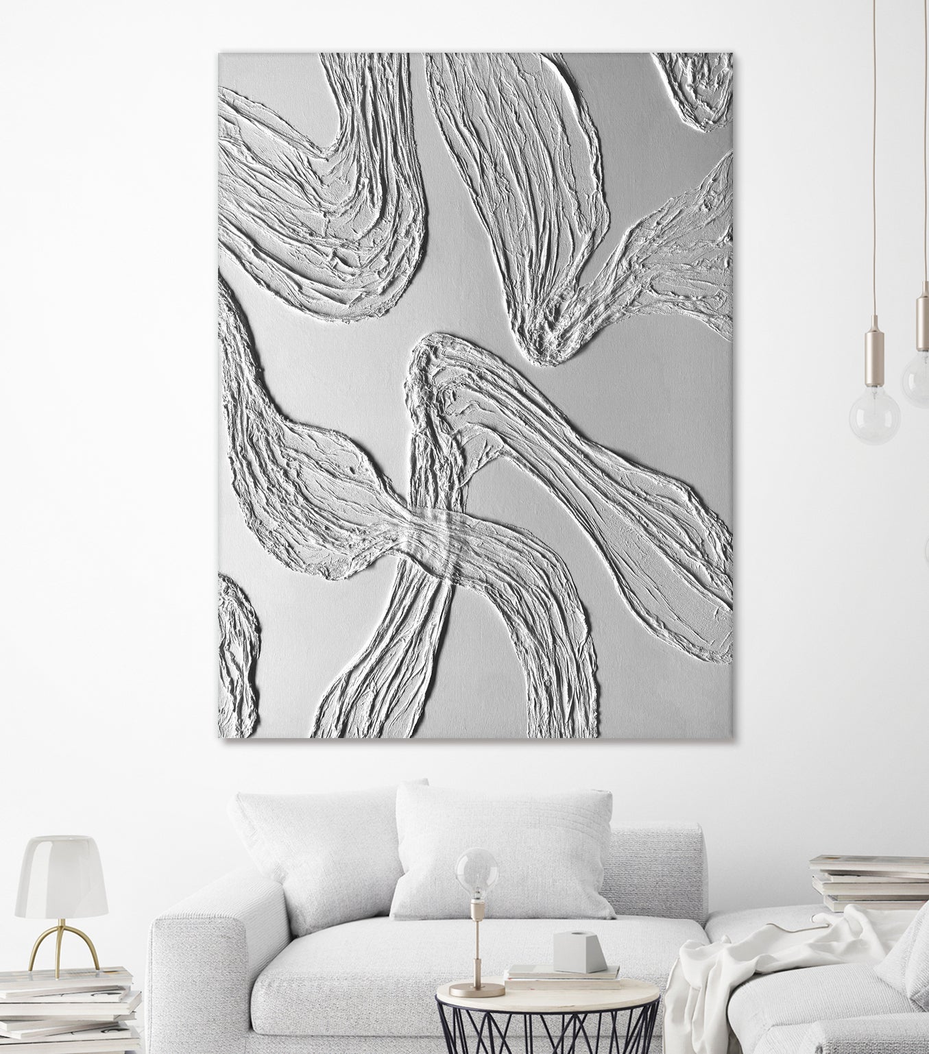 THE WHITE DANCE by ALLA on GIANT ART - white illustration fabric on canvas