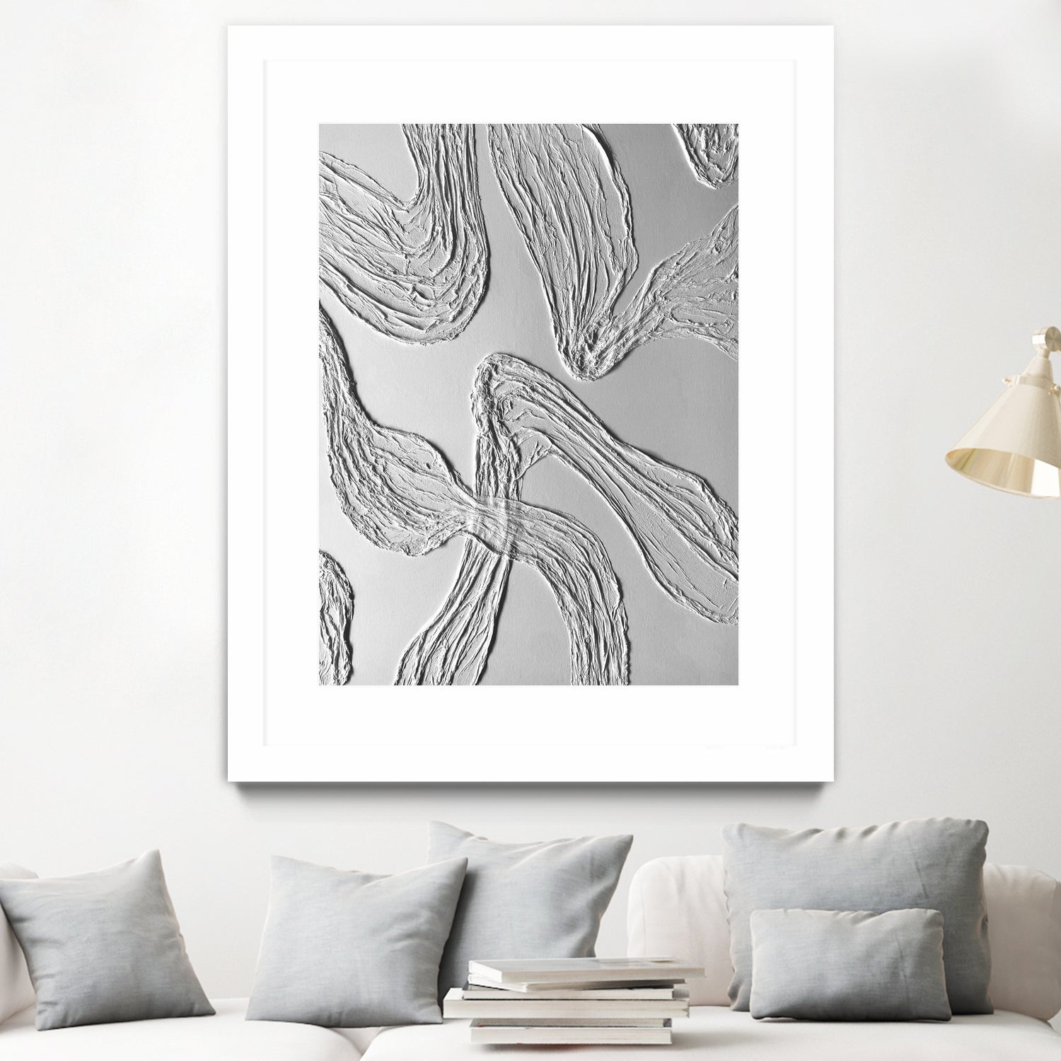 THE WHITE DANCE by ALLA on GIANT ART - white illustration fabric on canvas