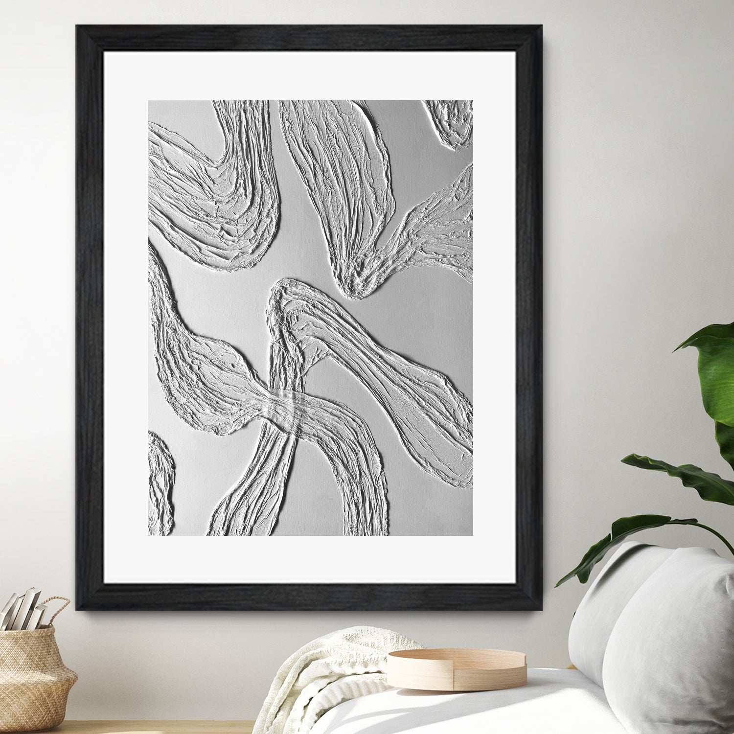 THE WHITE DANCE by ALLA on GIANT ART - white illustration fabric on canvas