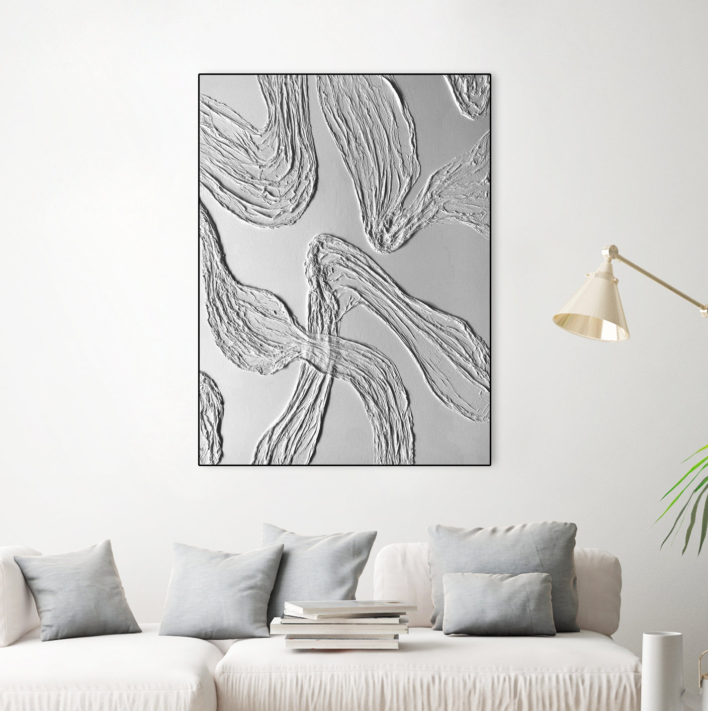 THE WHITE DANCE by ALLA on GIANT ART - white illustration fabric on canvas