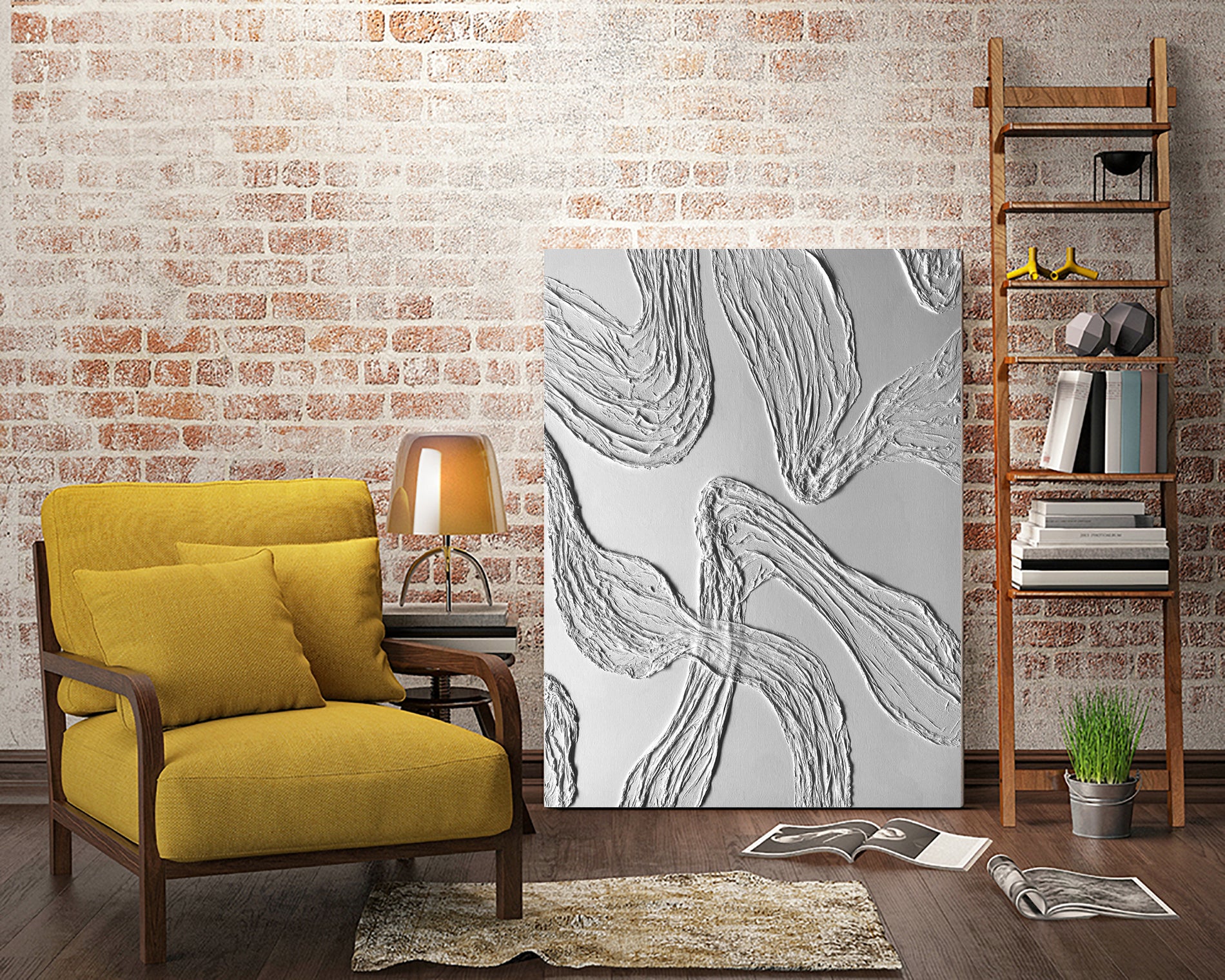 THE WHITE DANCE by ALLA on GIANT ART - white illustration fabric on canvas