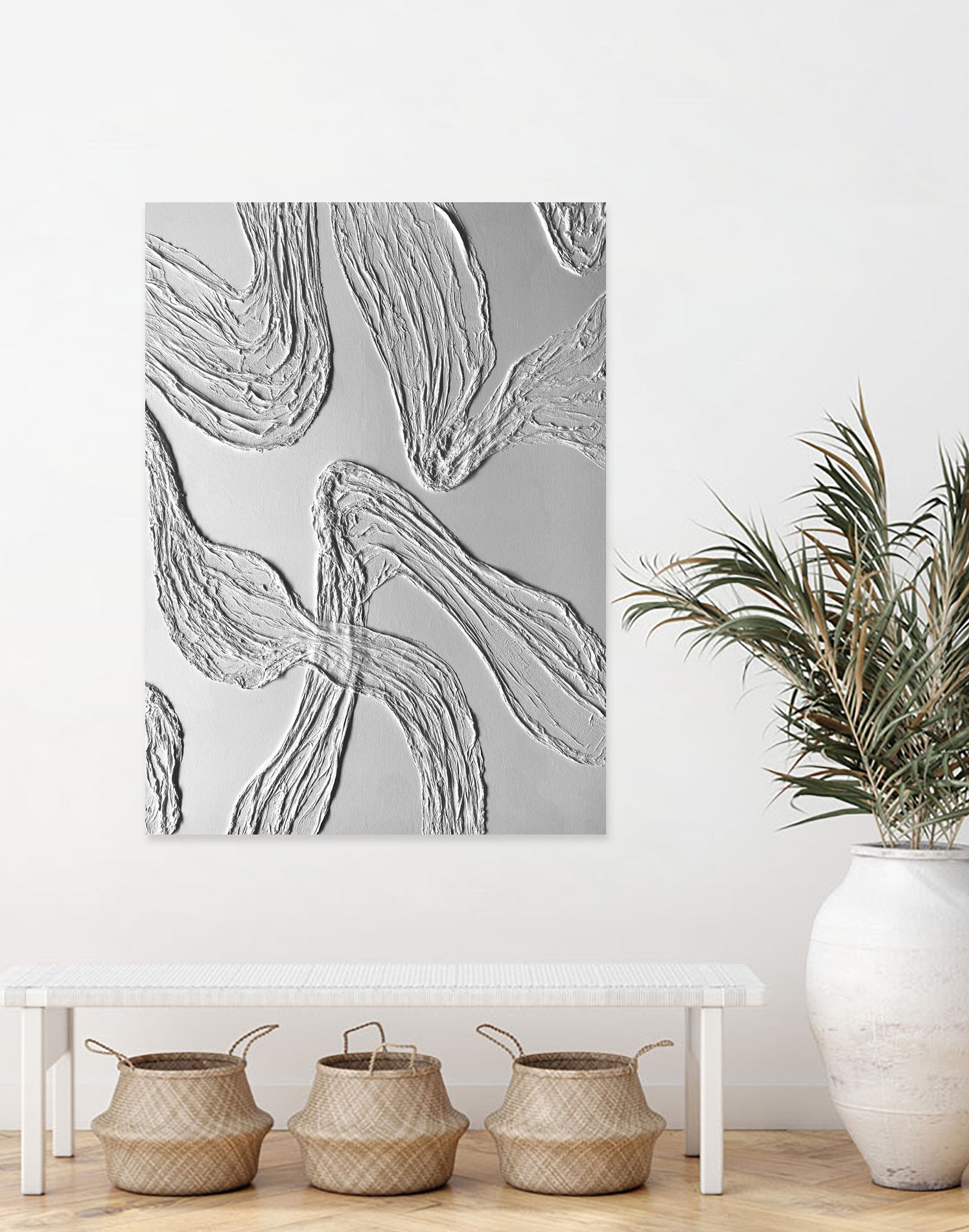 THE WHITE DANCE by ALLA on GIANT ART - white illustration fabric on canvas