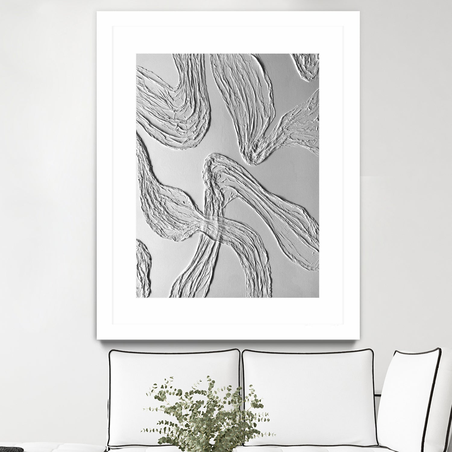 THE WHITE DANCE by ALLA on GIANT ART - white illustration fabric on canvas