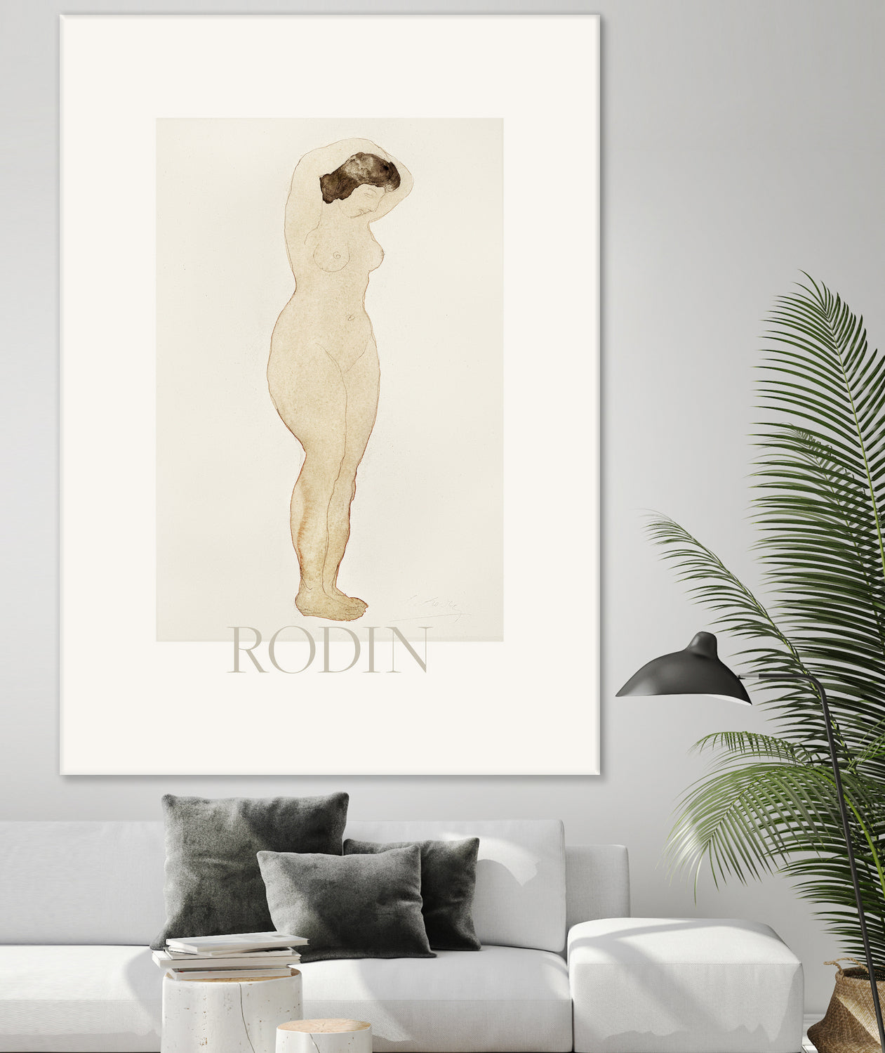 Nude by Standing With Hands On Head Auguste on GIANT ART - rodin auguste rodin rodin