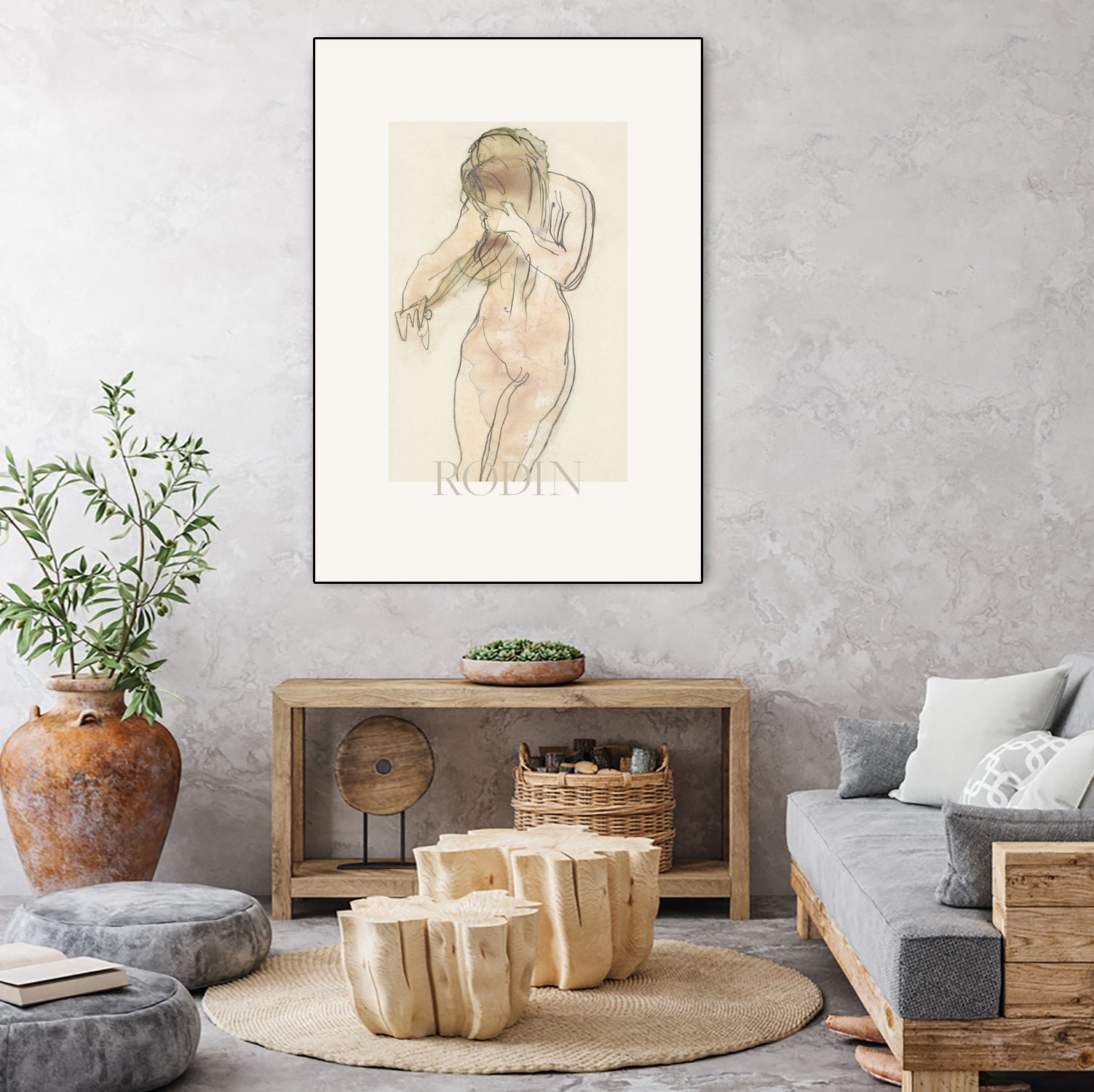 Study of Nude by Auguste Rodin on GIANT ART - auguste rodin figurative auguste rodin