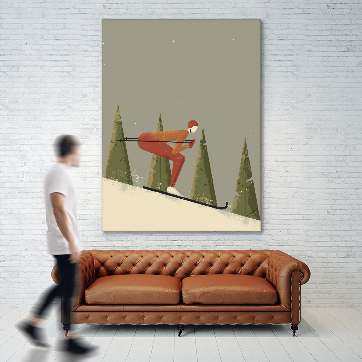 Skiing by Vision Grasp Art on GIANT ART