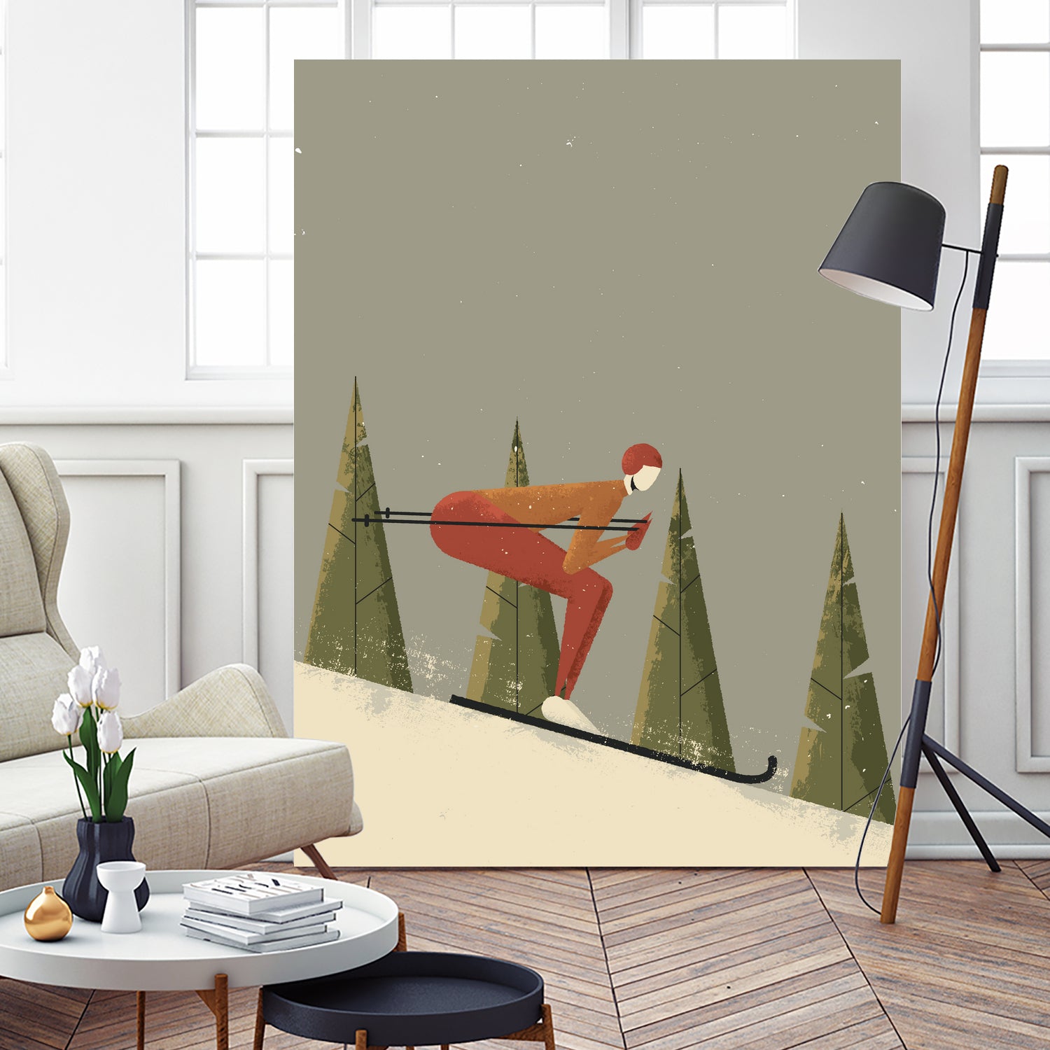 Skiing by Vision Grasp Art on GIANT ART