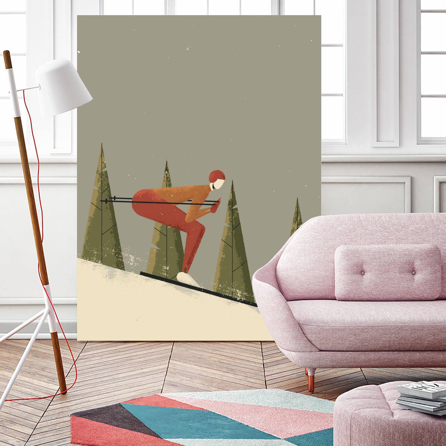 Skiing by Vision Grasp Art on GIANT ART