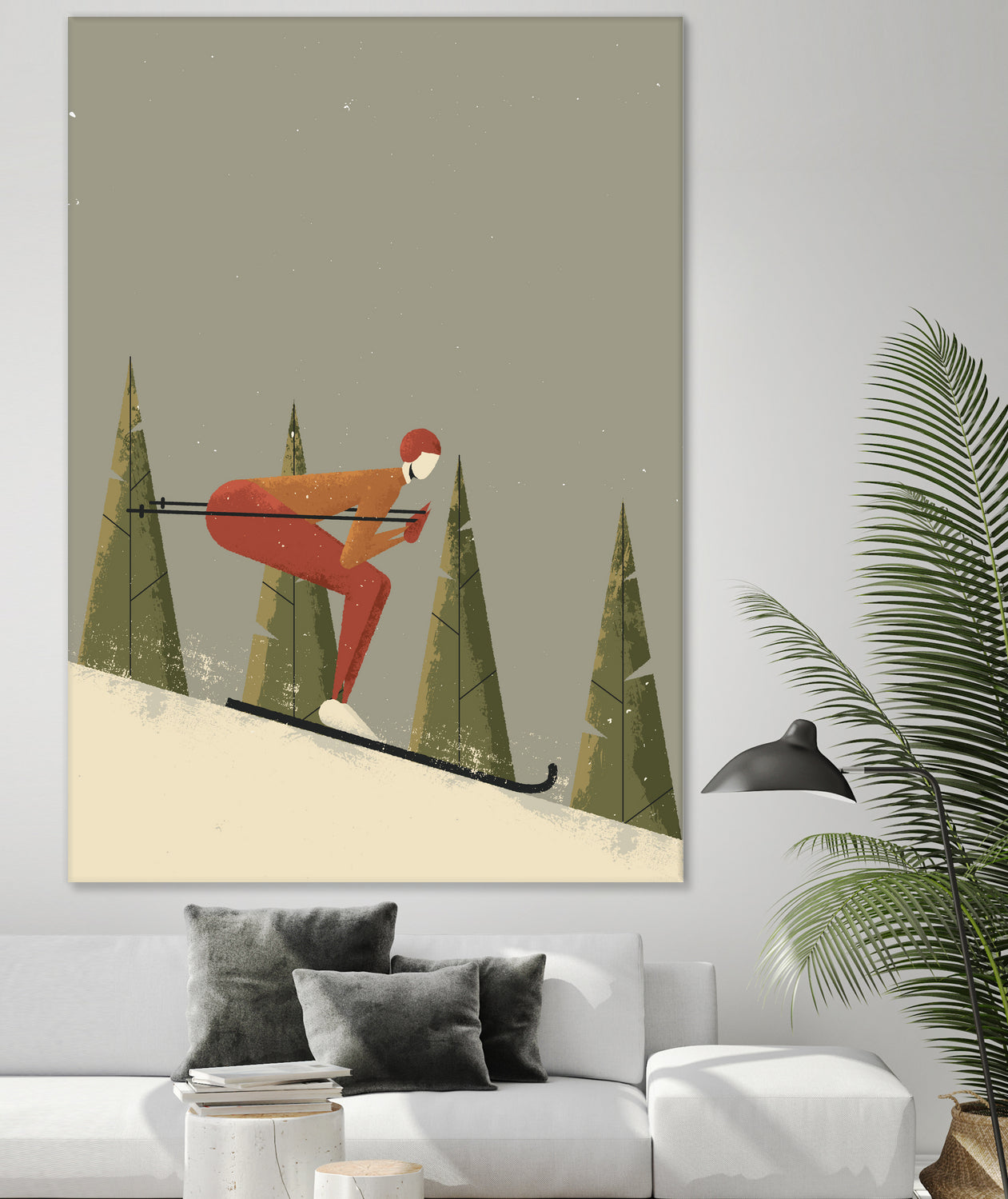 Skiing by Vision Grasp Art on GIANT ART