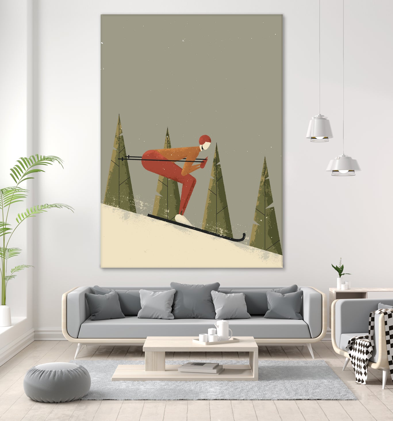 Skiing by Vision Grasp Art on GIANT ART