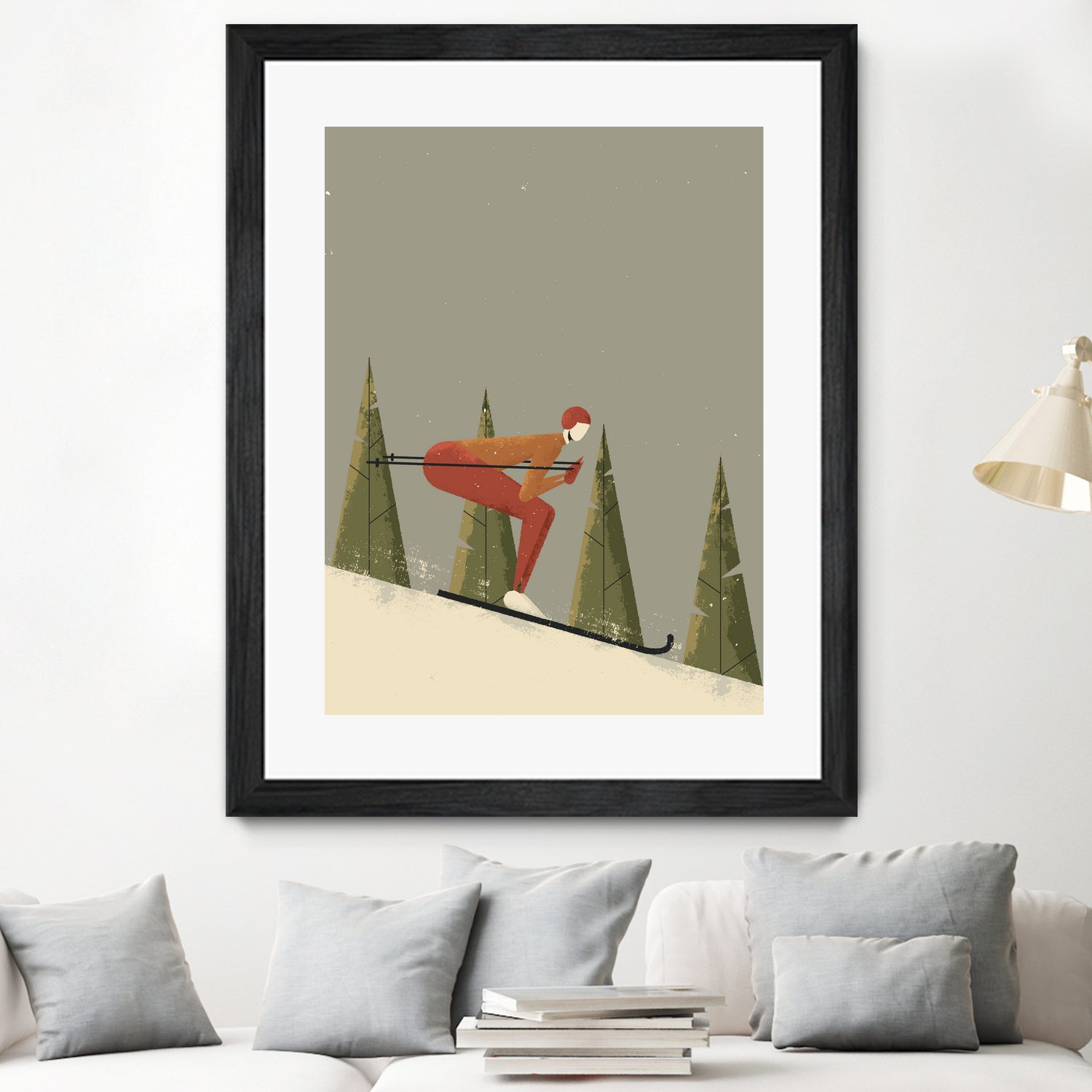 Skiing by Vision Grasp Art on GIANT ART