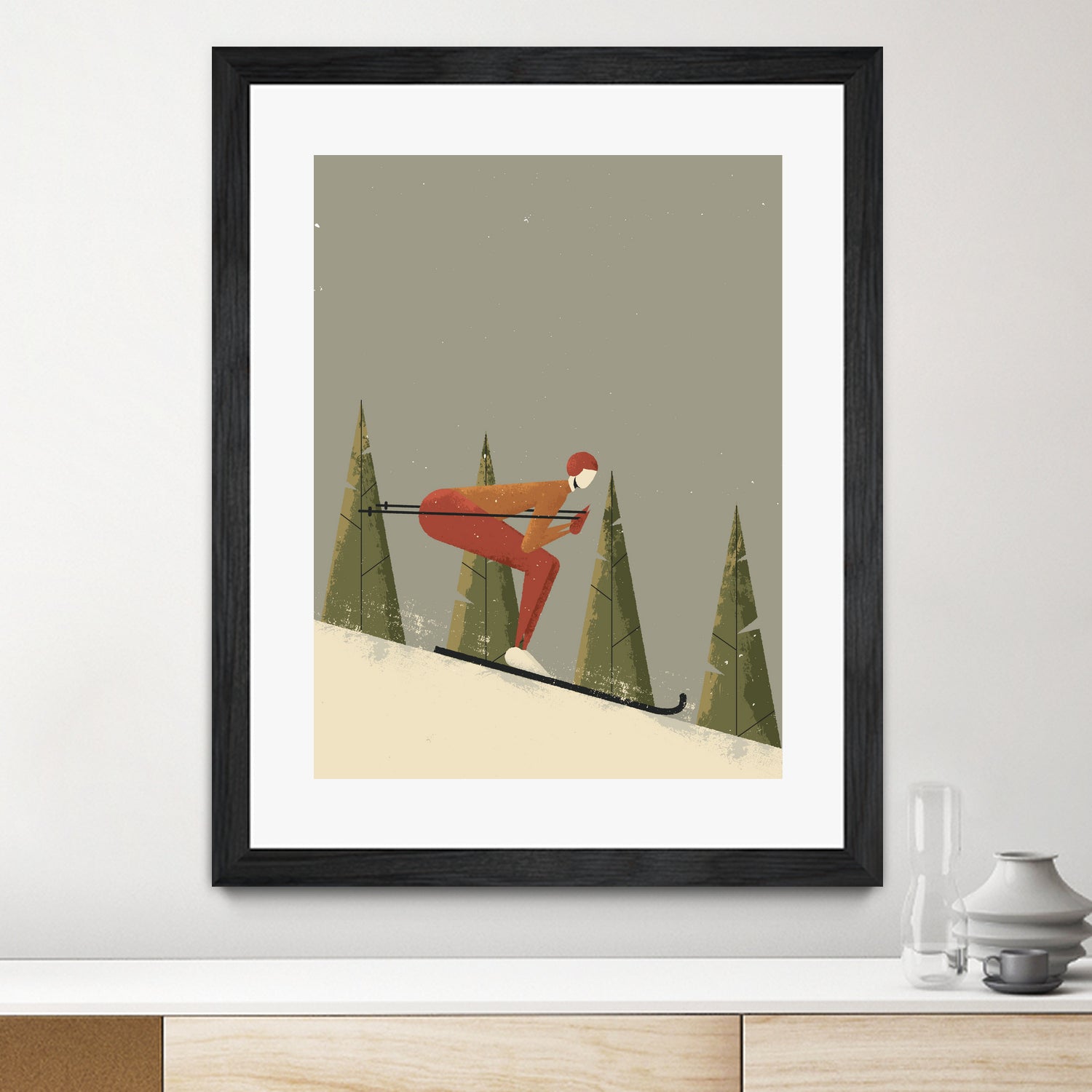 Skiing by Vision Grasp Art on GIANT ART