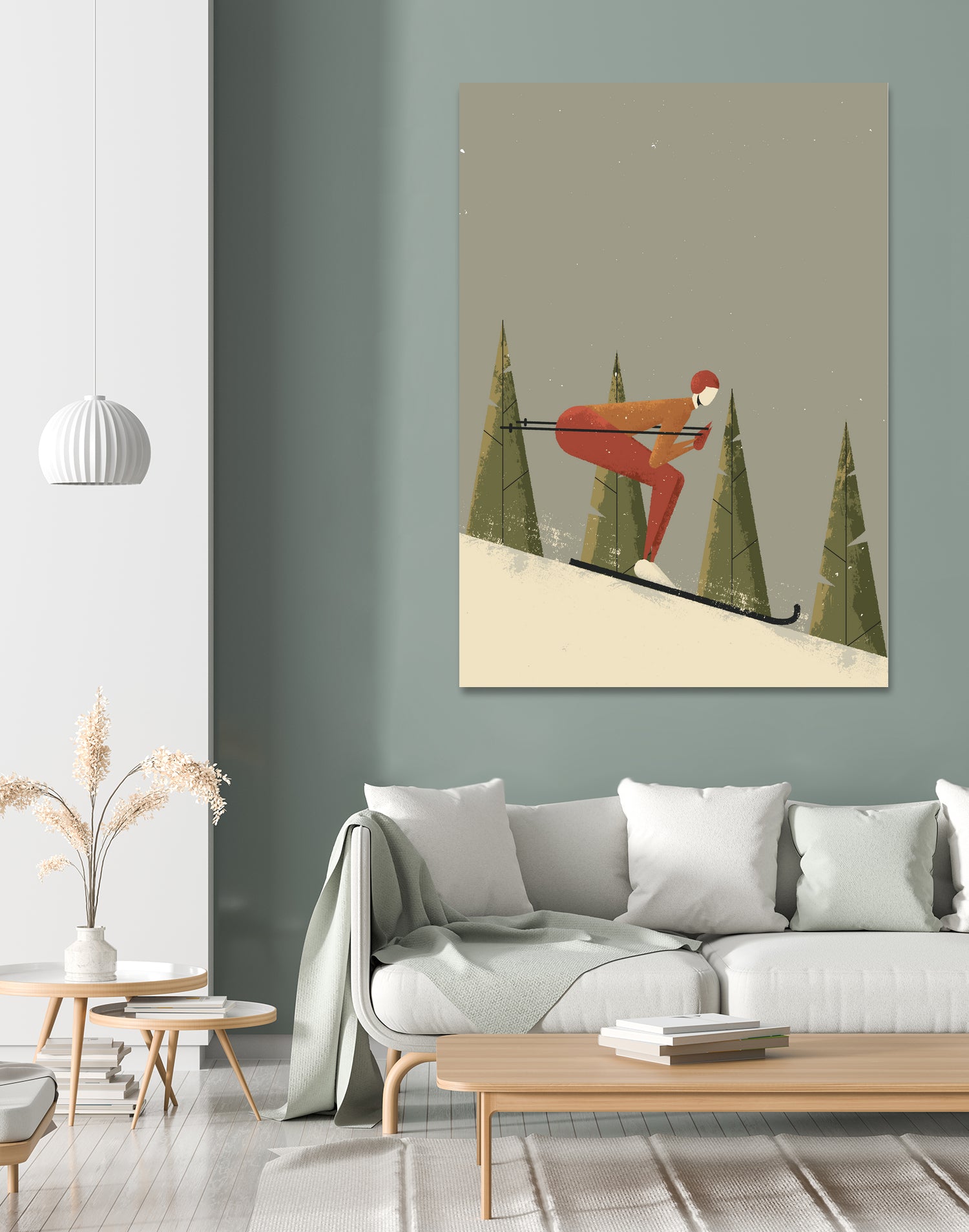 Skiing by Vision Grasp Art on GIANT ART